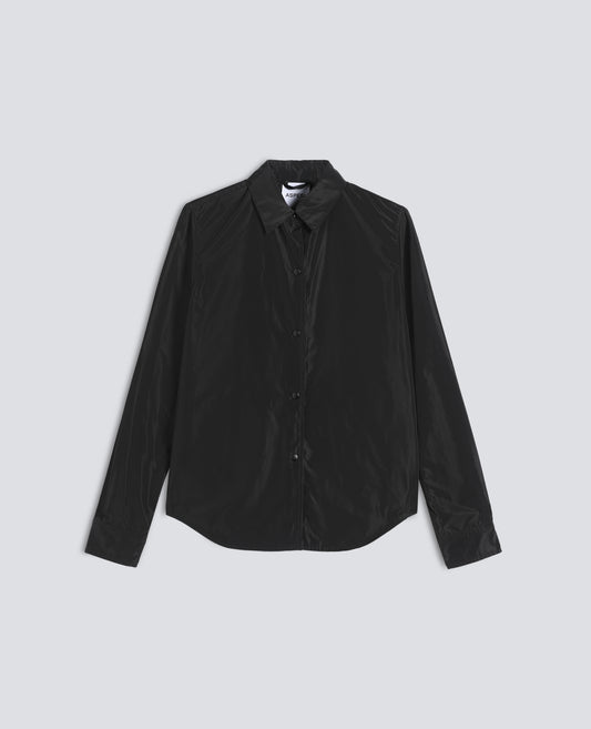 GIACCA CAMICIA SFODERATA IN POLIESTERE TECNICO - NERO - ASPESI