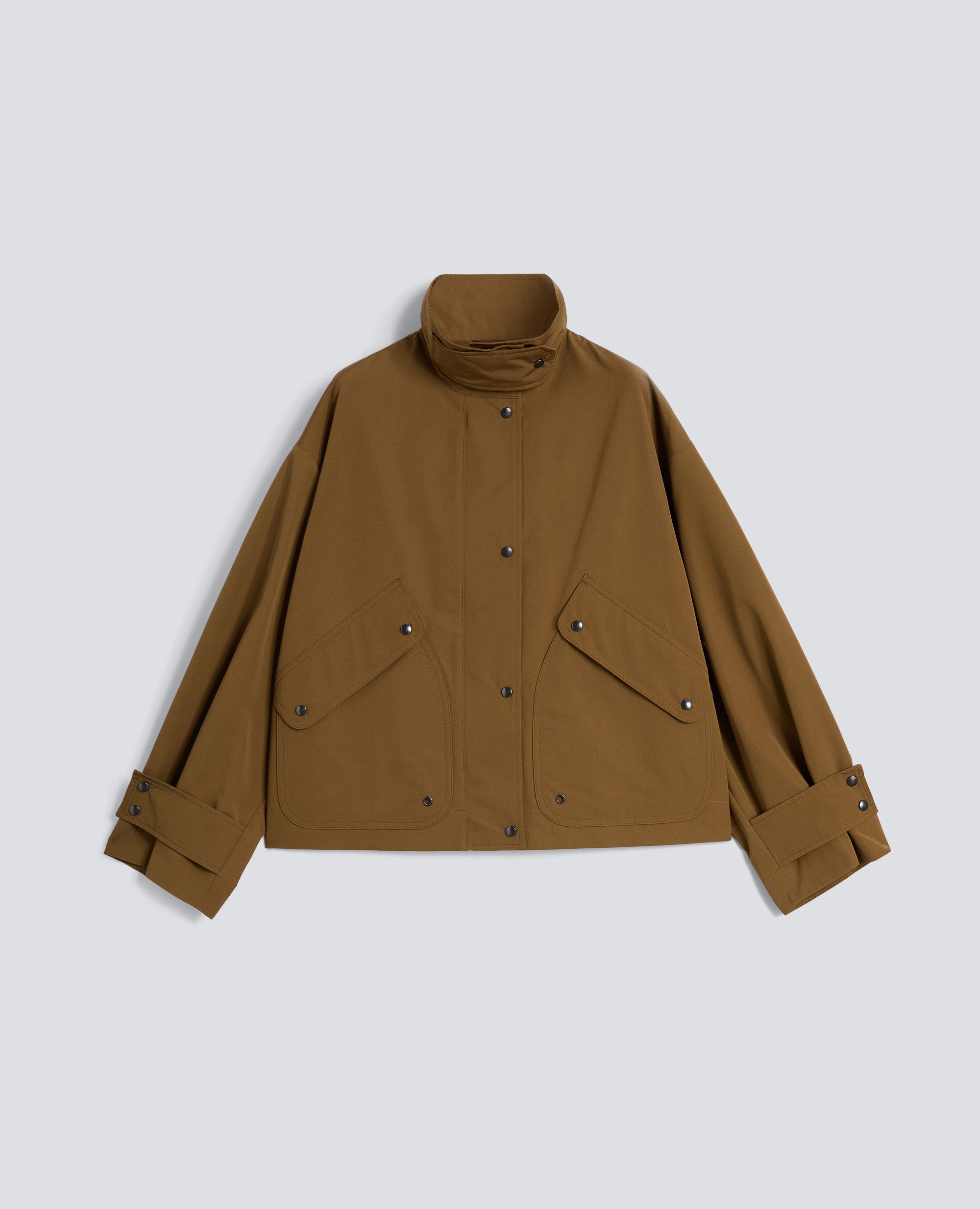VESTE NON DOUBLEE EN TOILE DE COTON - MARRONE - ASPESI