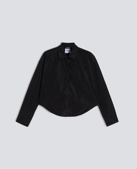 CAMICIA IN POLIESTERE TECNICO - NERO - ASPESI
