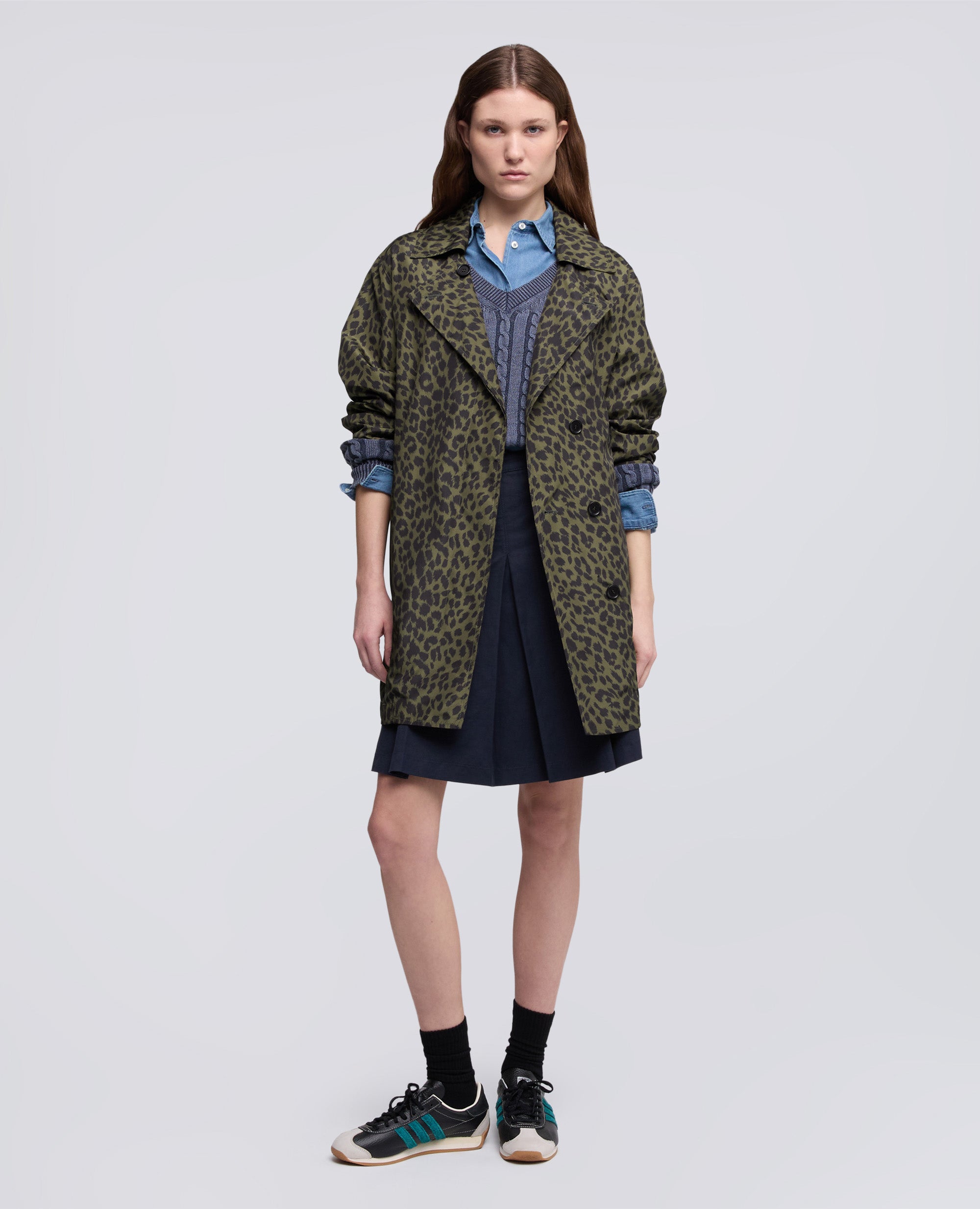 WASSERDICHT BEDRUCKTES POLYESTER - VERDE - ASPESI