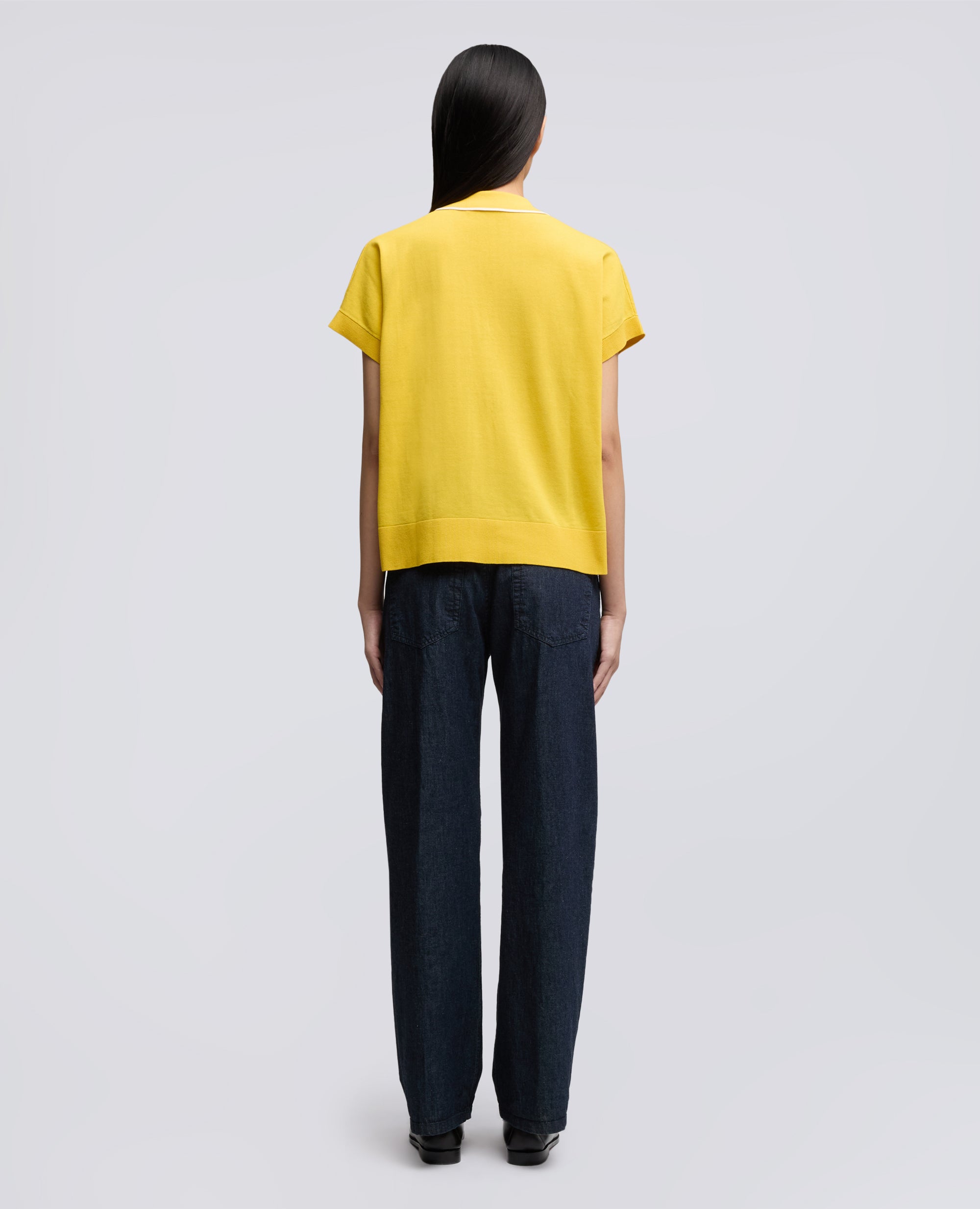 MAGLIA IN PURO COTONE - GIALLO - ASPESI
