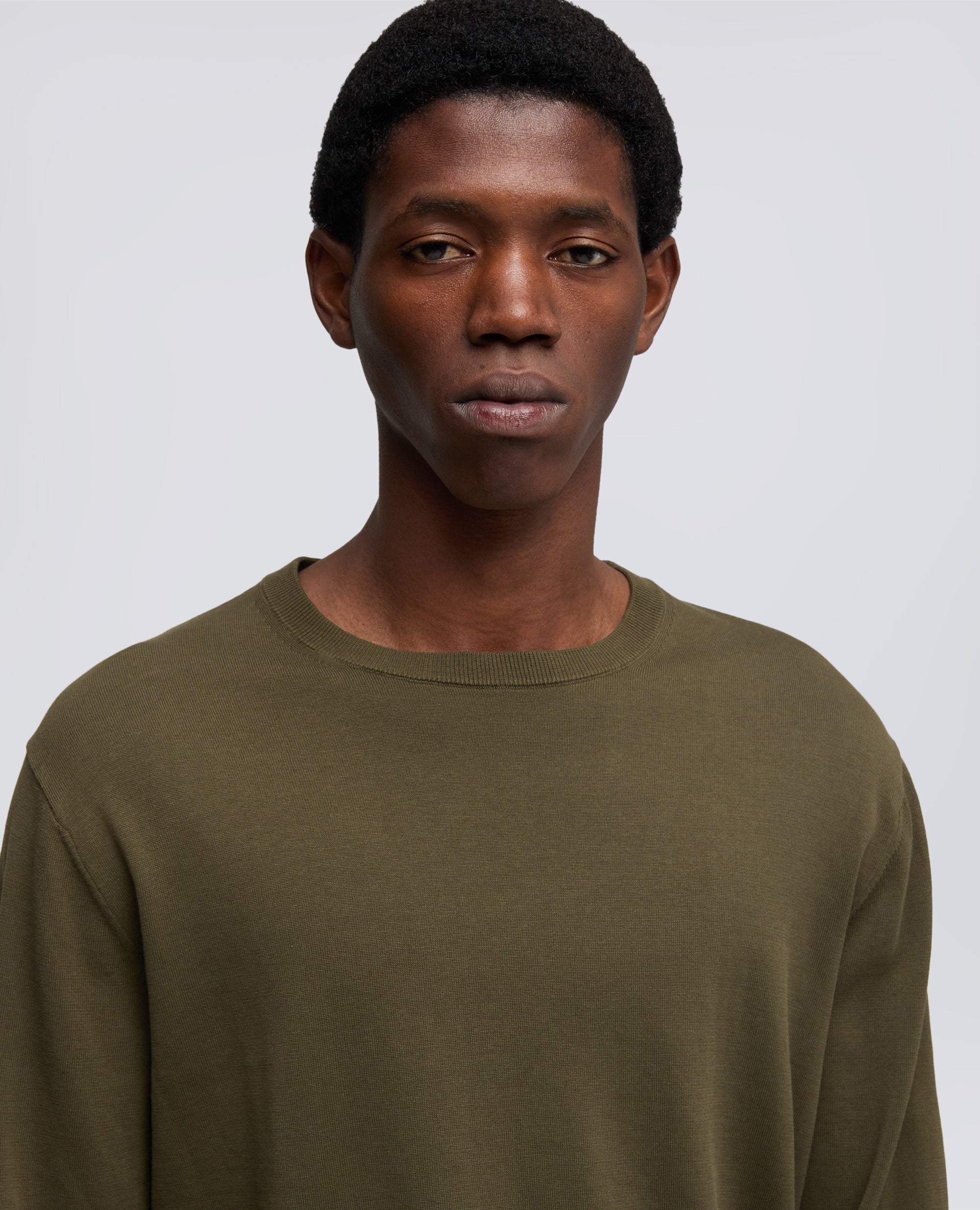 MAGLIA GIROCOLLO IN COTONE - VERDE - ASPESI
