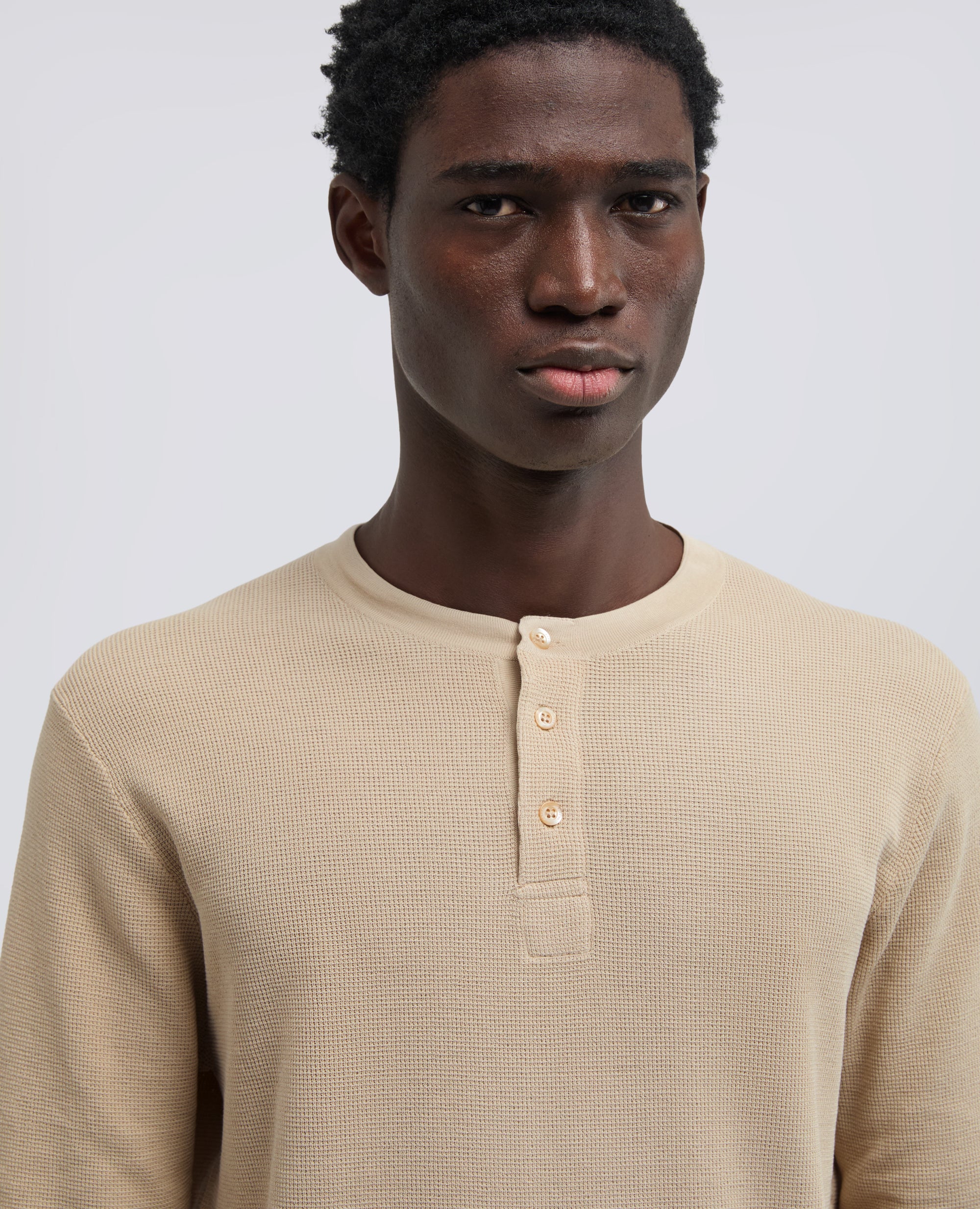 MAGLIA GIROCOLLO IN COTONE - BEIGE - ASPESI