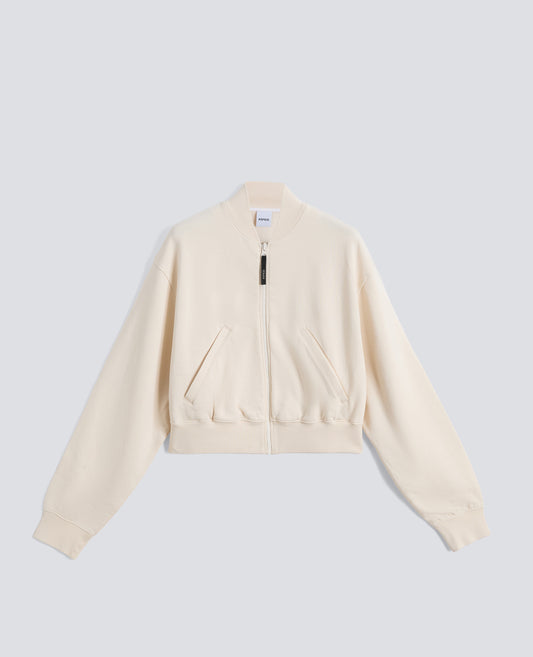 OFFENER SWEATSHIRT AUS BIOLOGISCHER BAUMWOLLE - NATURALE - ASPESI