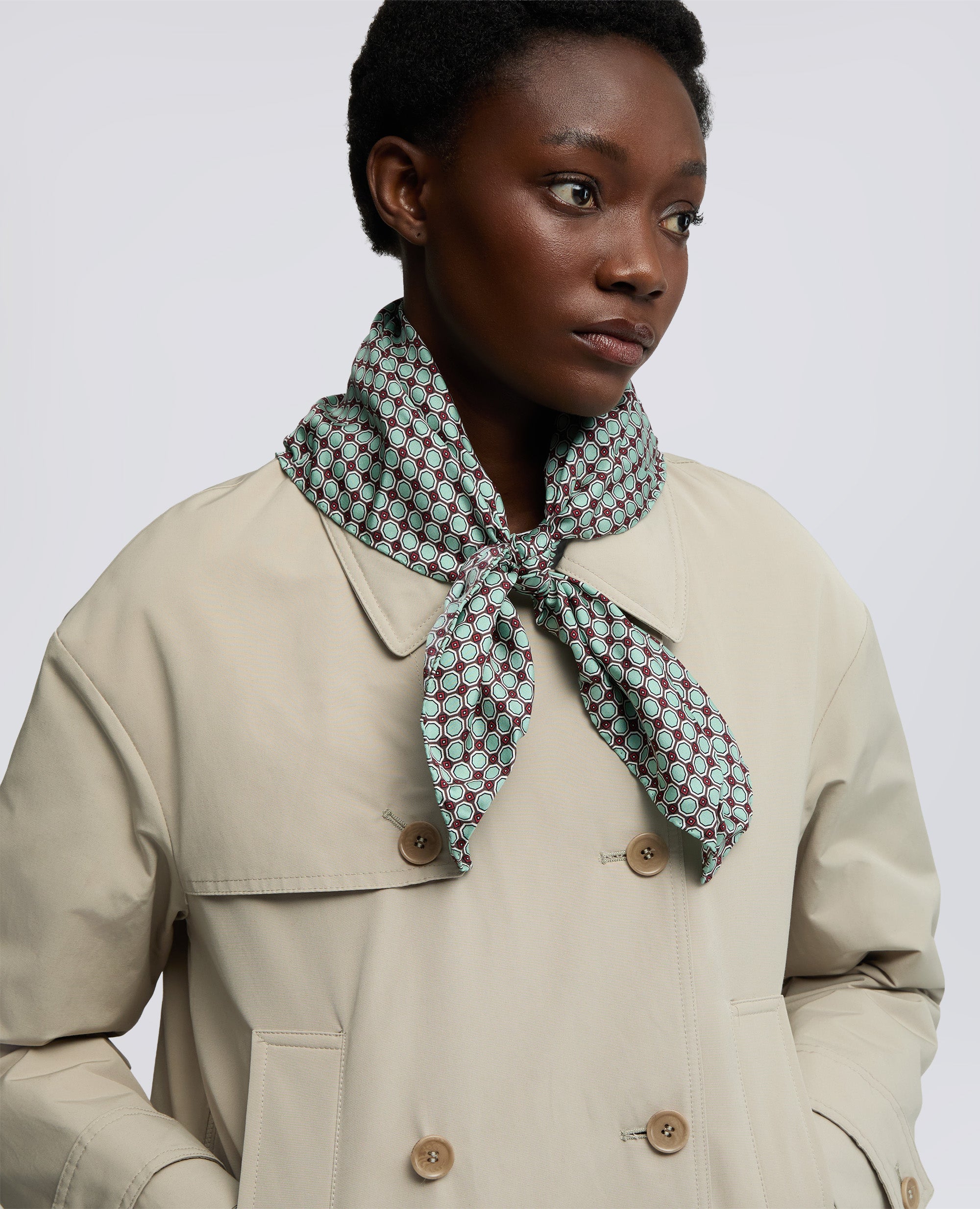 FOULARD IN TWILL DI SETA - MULTICOLOR - ASPESI