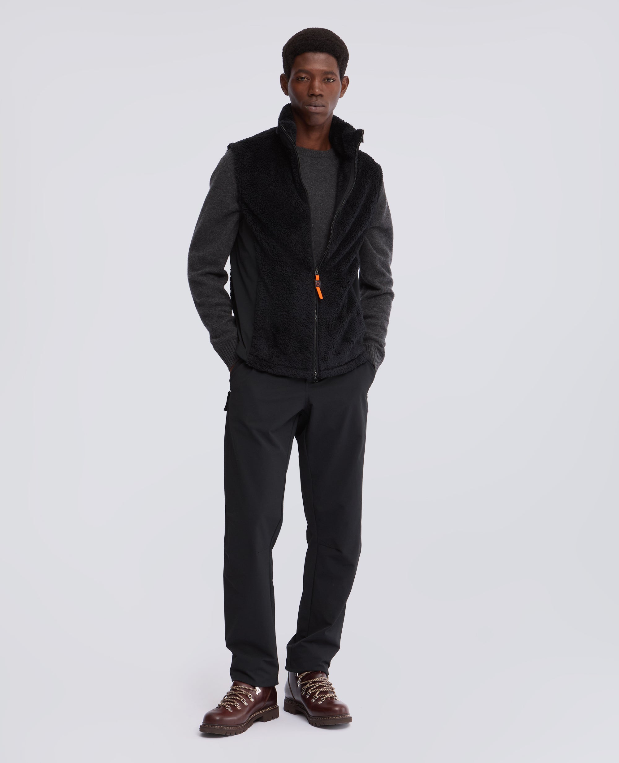 GILET IN PILE - NERO - ASPESI