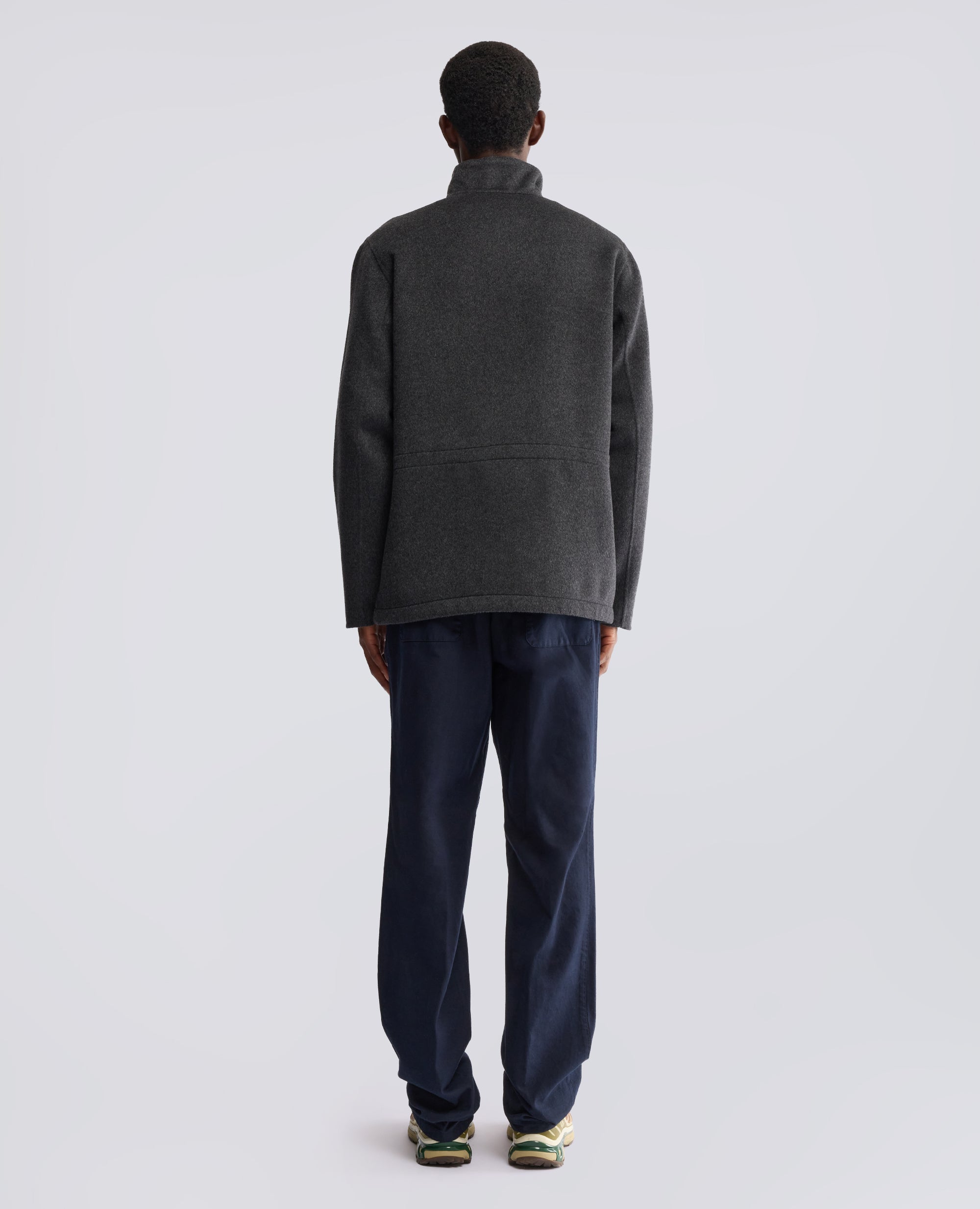 FIELD JACKET IN DOUBLE DI LANA - GRIGIO - ASPESI