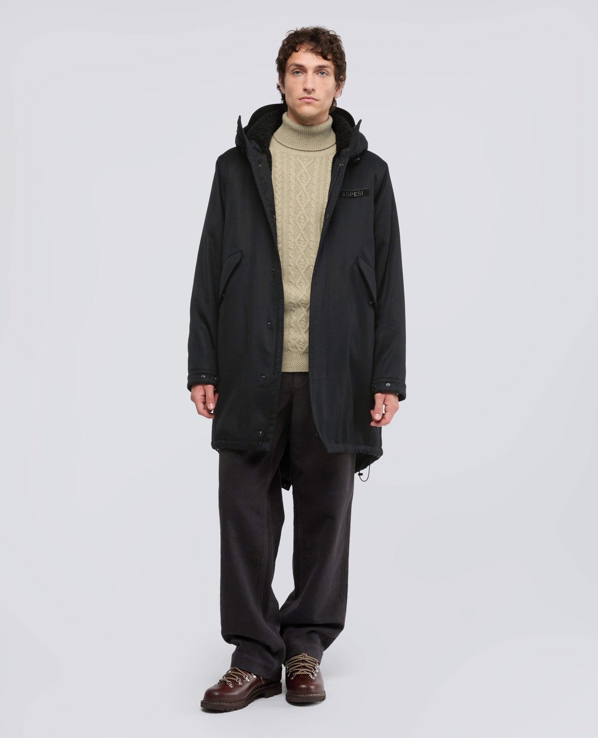 PARKA M51 IN COTONE FODERATO - BLU - ASPESI