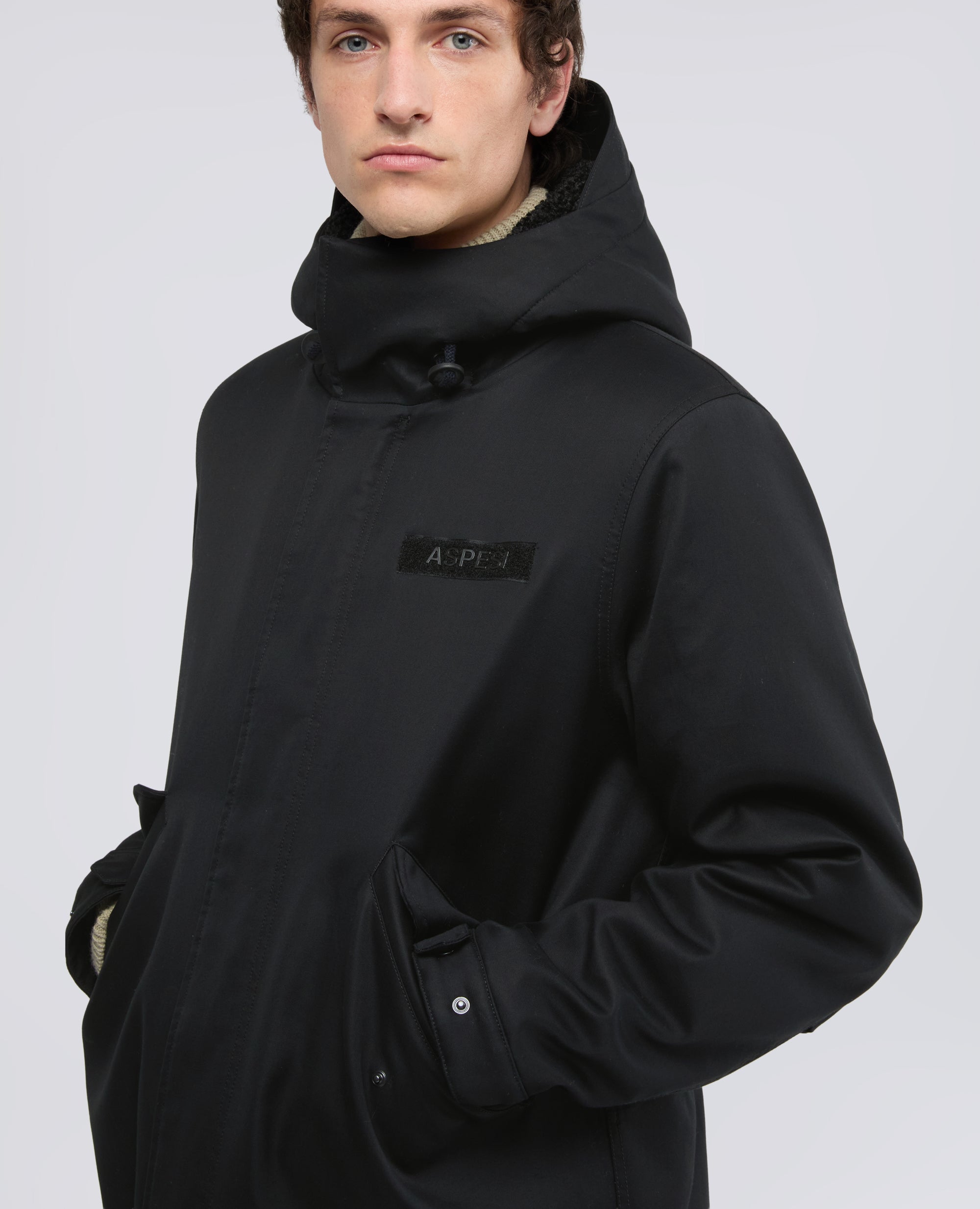 PARKA M51 IN COTONE FODERATO - BLU - ASPESI