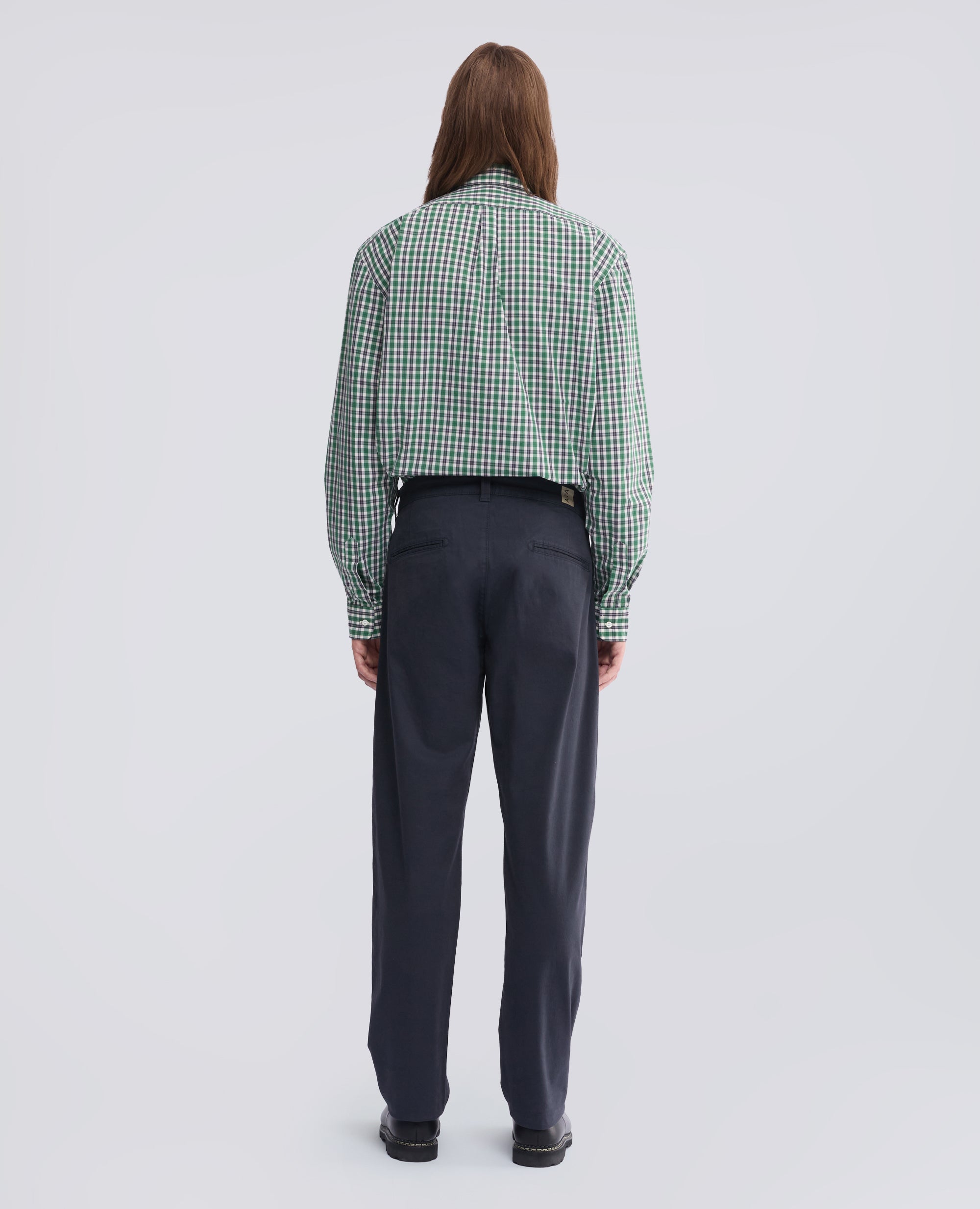 COTTON GABARDINE CHINOS - BLUE - ASPESI