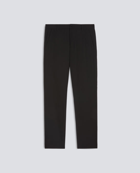 TECNOLANA FLANNEL COMFORT CHINO TROUSERS - BLACK - ASPESI