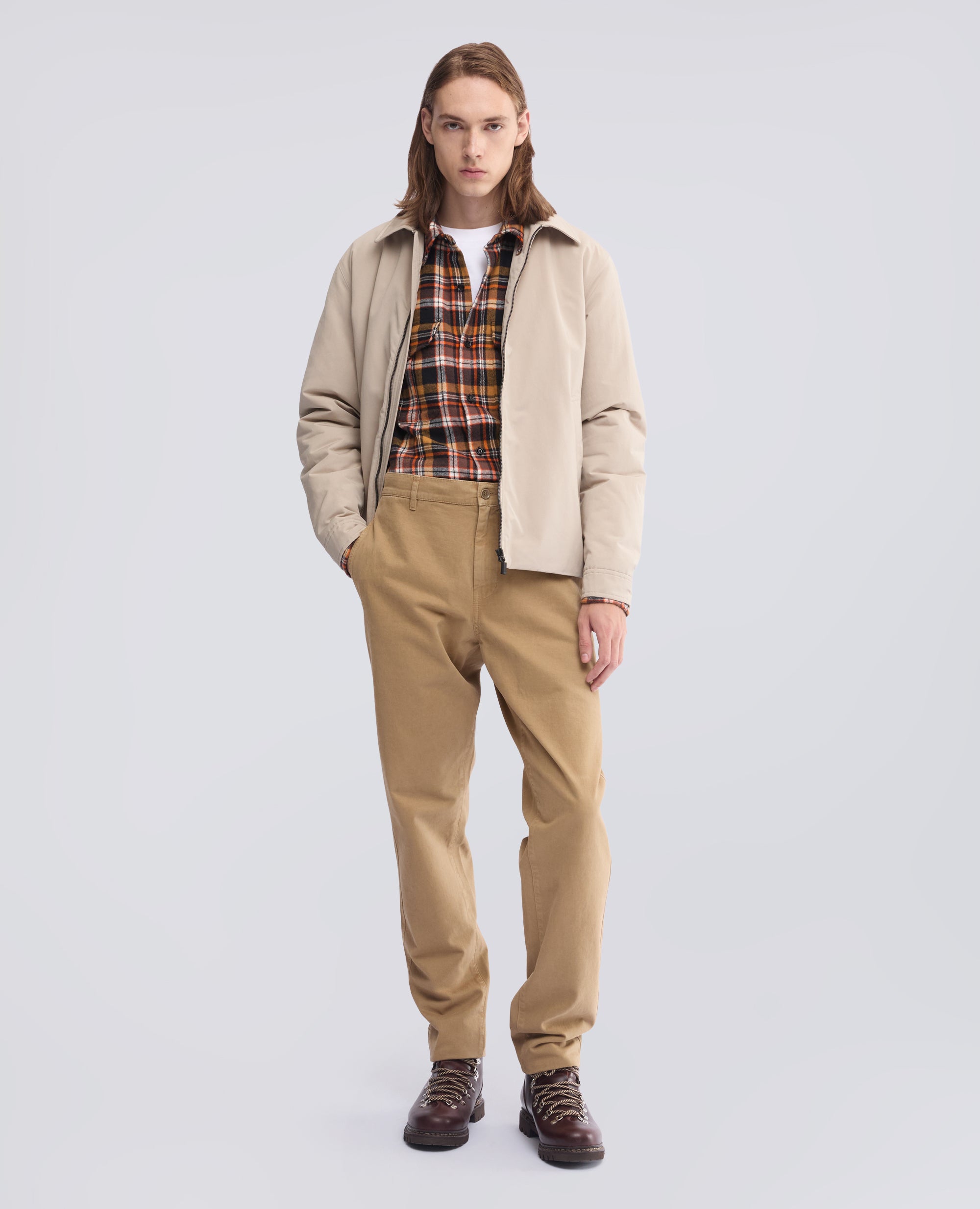 COTTON GABARDINE CHINOS - BEIGE - ASPESI