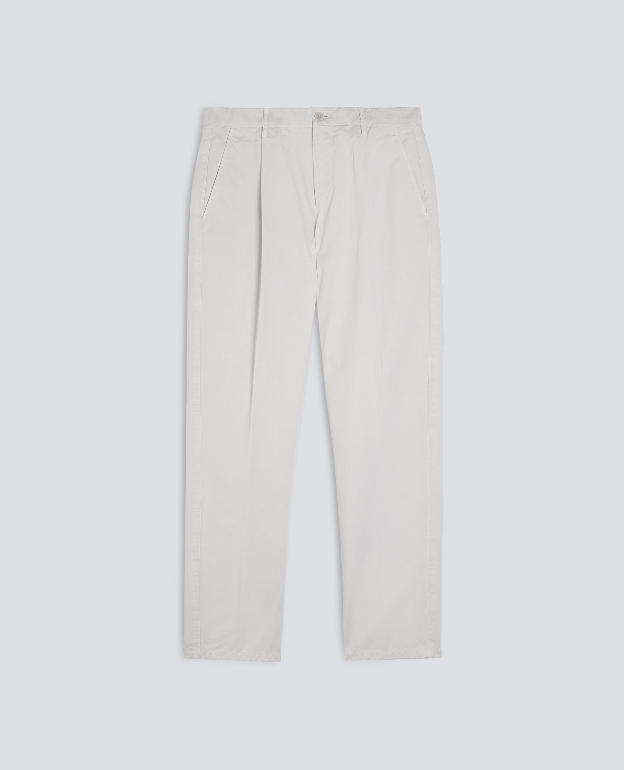 PANTALONE MONO PINCE IN GABARDINA DI COTONE TINTO CAPO - GRIGIO - ASPESI
