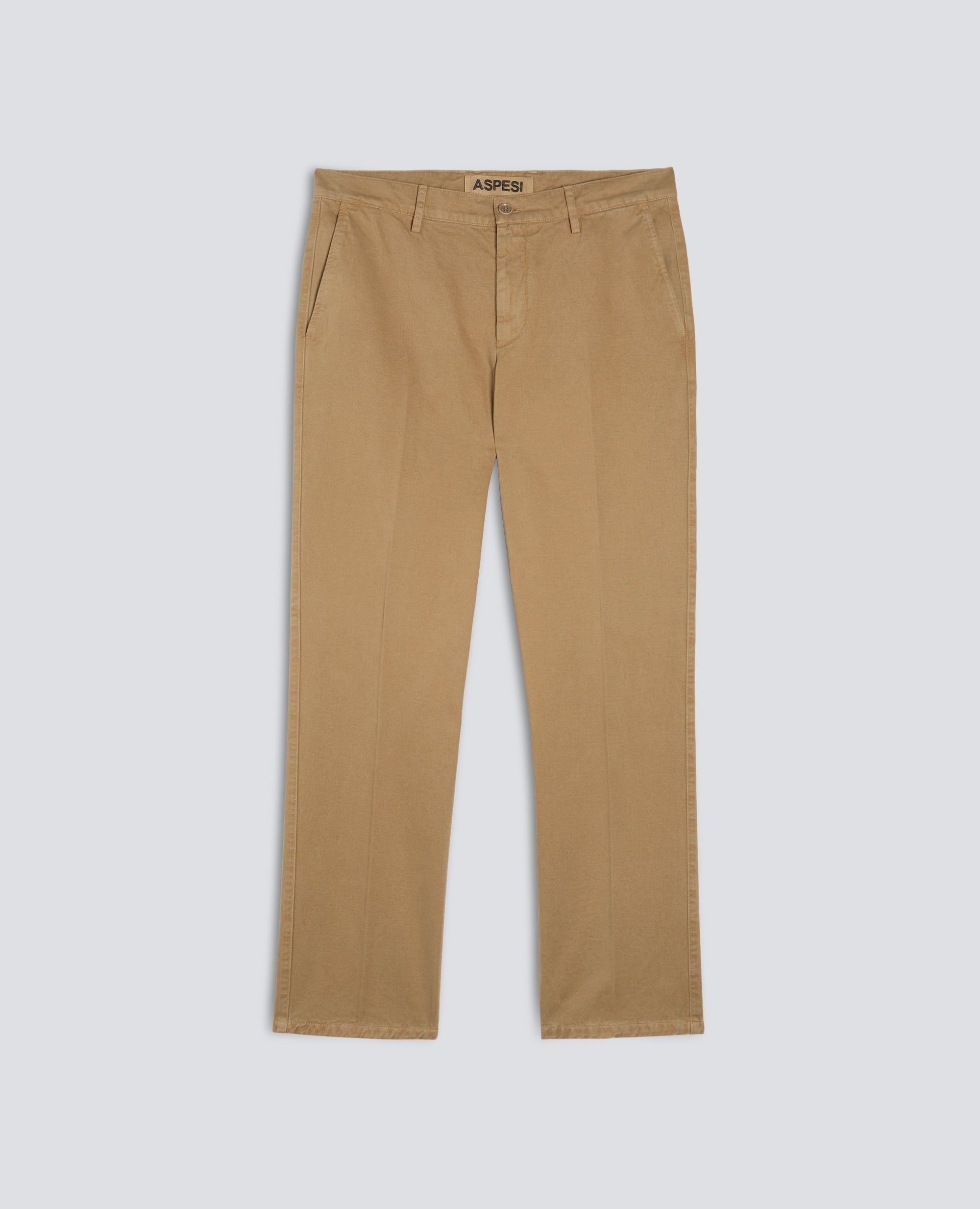 PANTALONE IN GABARDINA DI COTONE SMERIGLIATA, TINTO CAPO - BEIGE - ASPESI