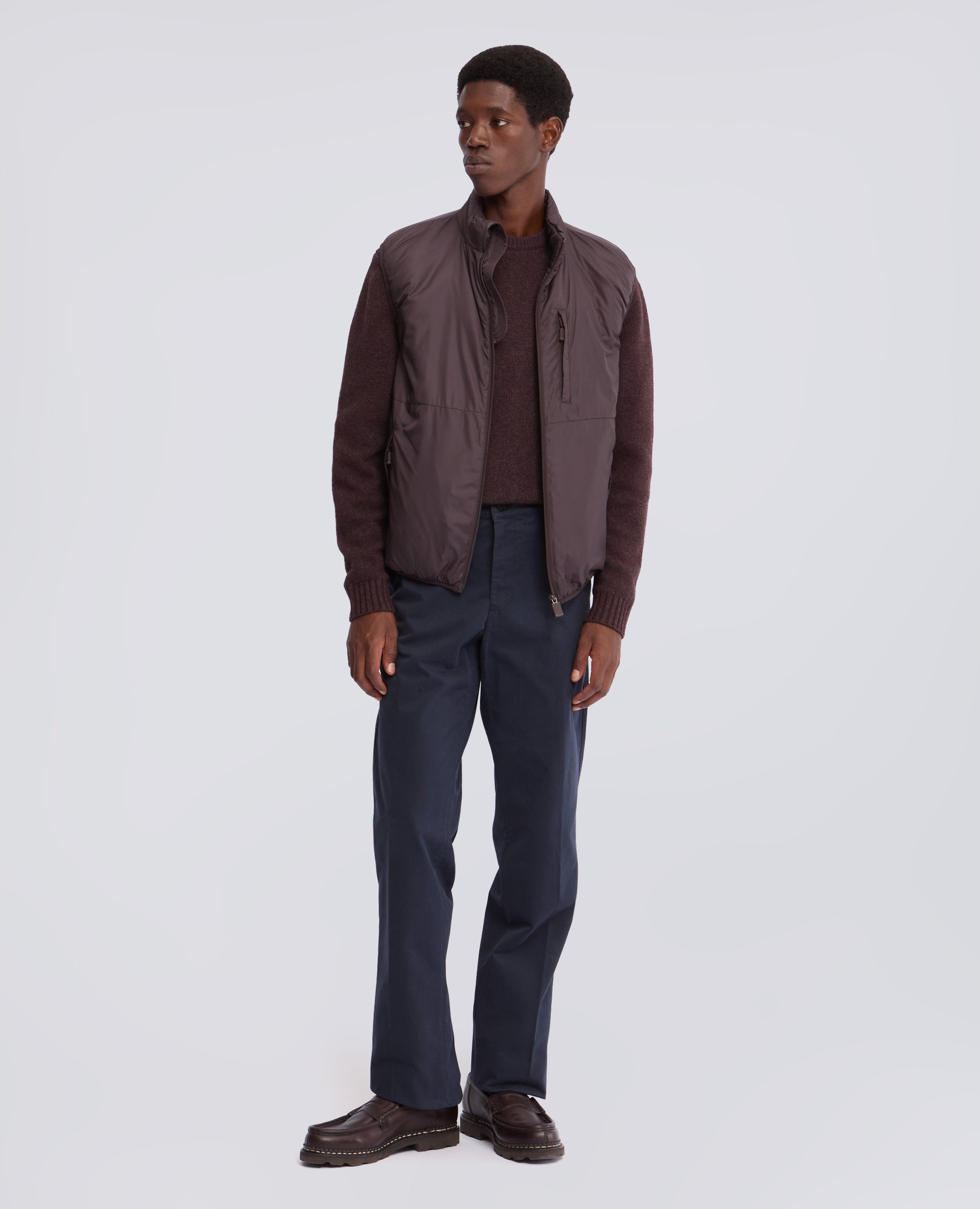 PANTALONE IN GABARDINA DI COTONE - BLU - ASPESI