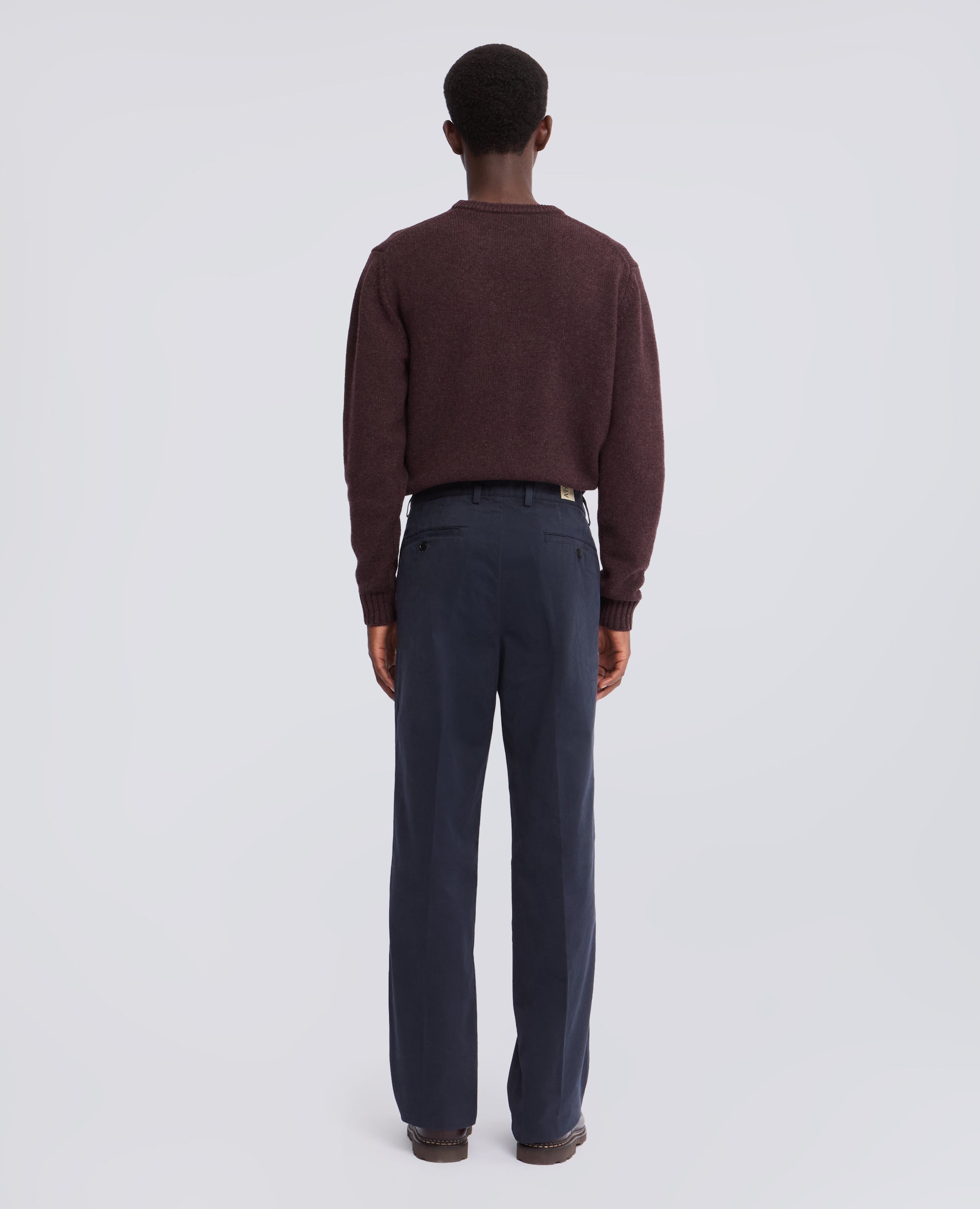 PANTALONE IN GABARDINA DI COTONE - BLU - ASPESI