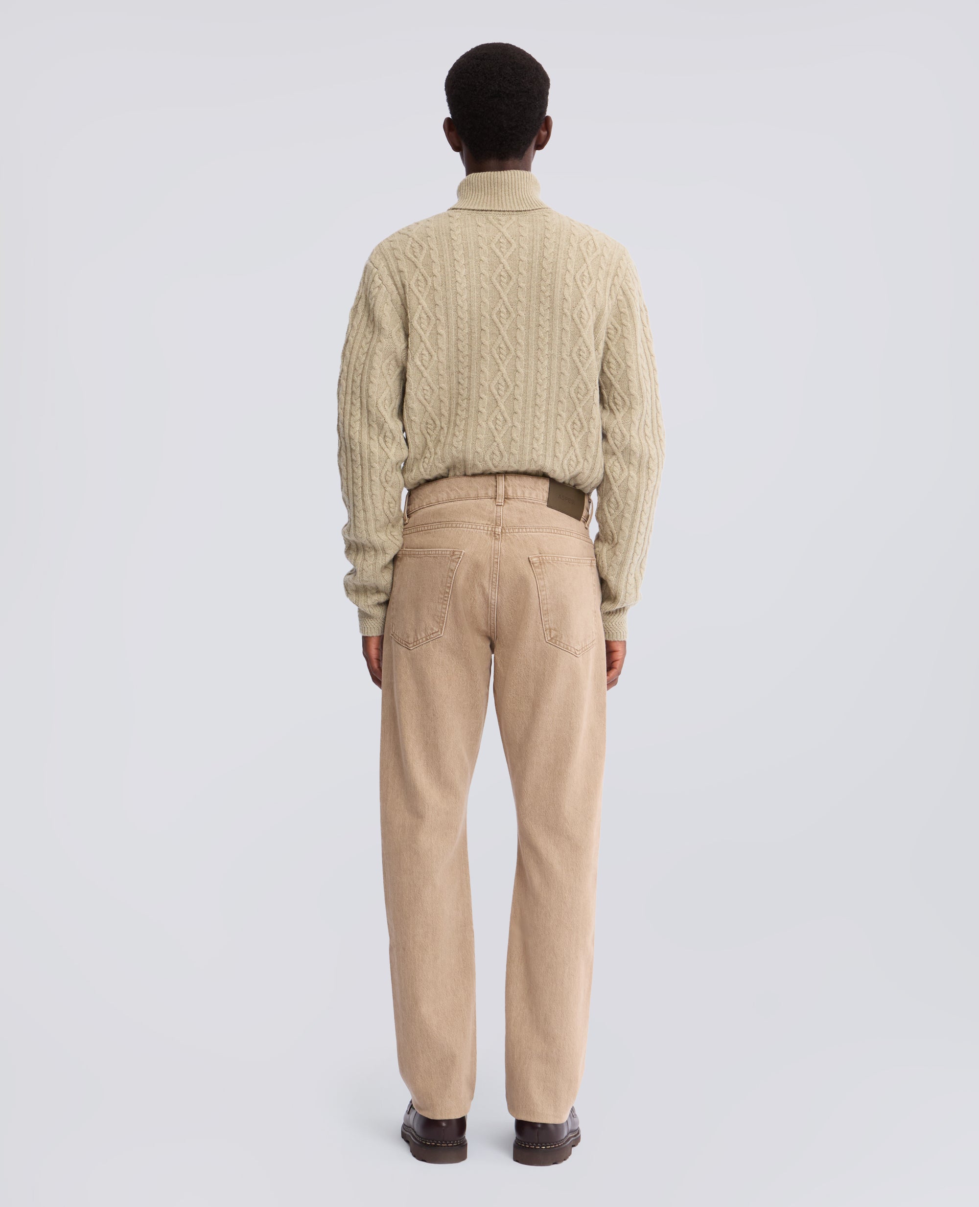 PANTALONE IN DENIM DI COTONE - BEIGE - ASPESI
