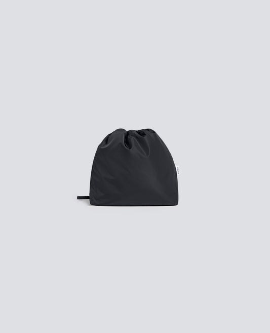 NYLON POUCH BAG WITH SHOULDER STRAP - BLACK - ASPESI