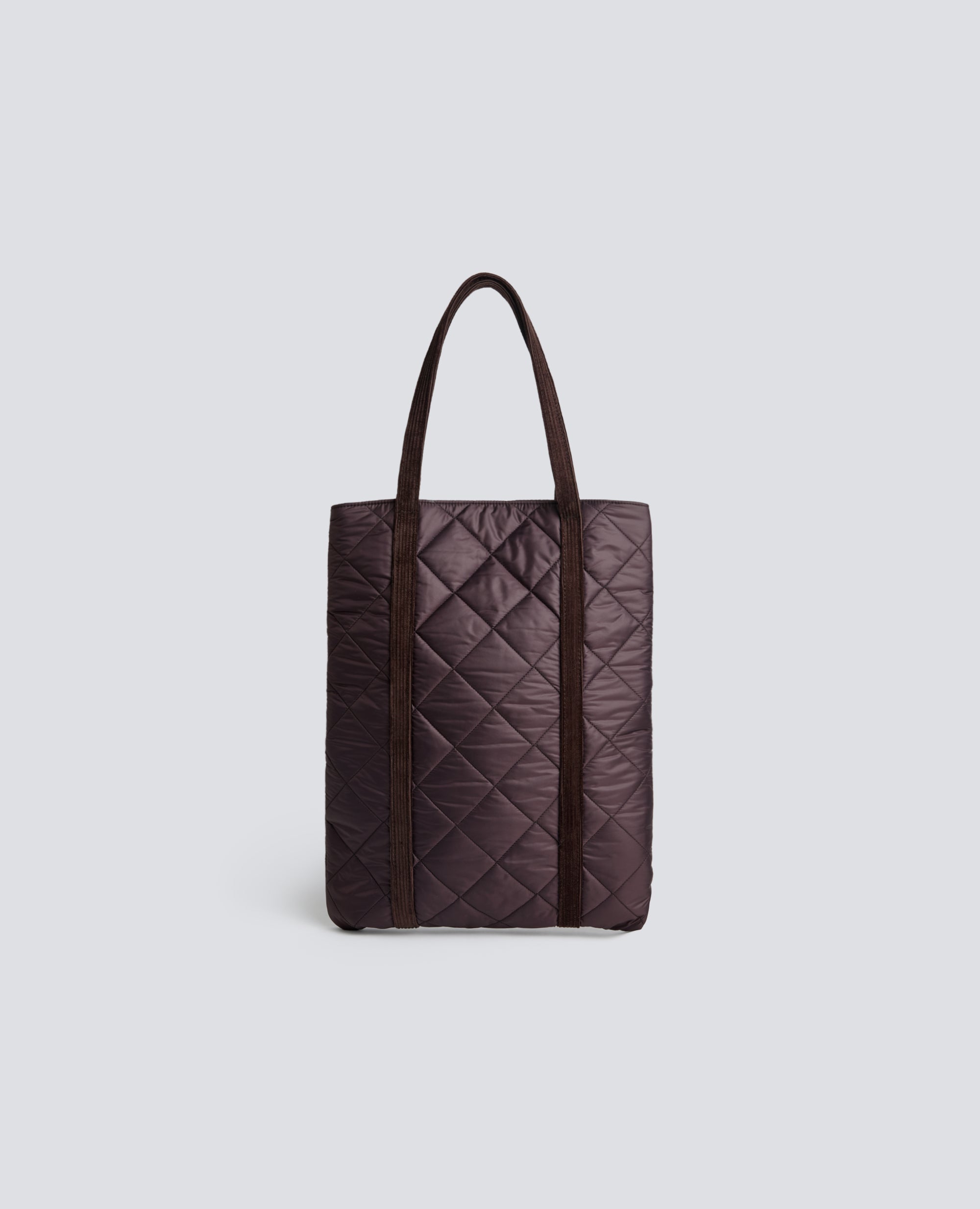BORSA TRAPUNTATA IN NYLON - MARRONE - ASPESI