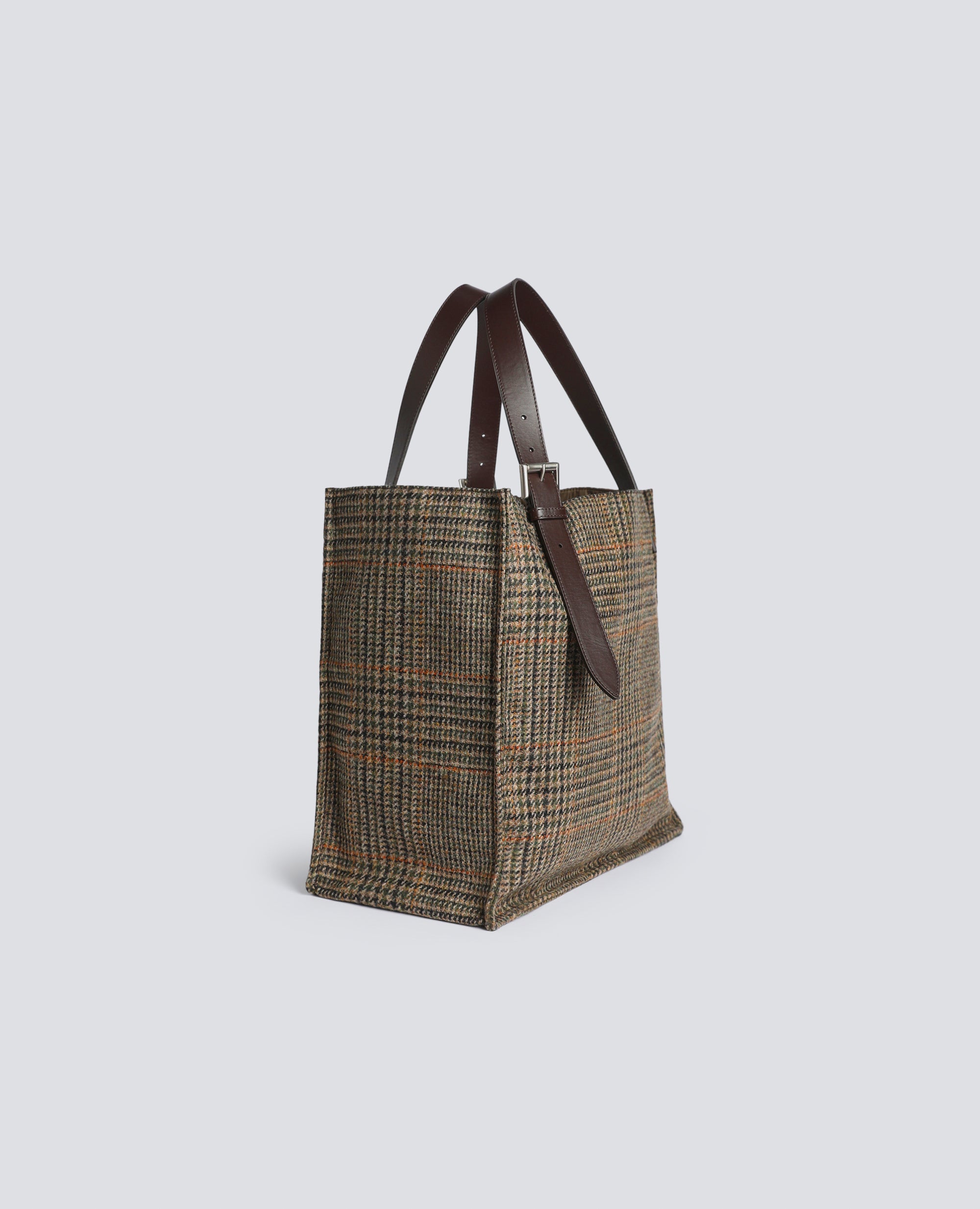 BORSA IN PURA LANA VERGINE TINTO FILO - VERDE - ASPESI