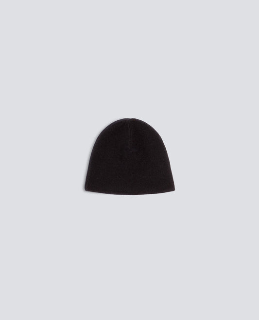 WOOL, CASHMERE AND YAK BEANIE - NERO - ASPESI