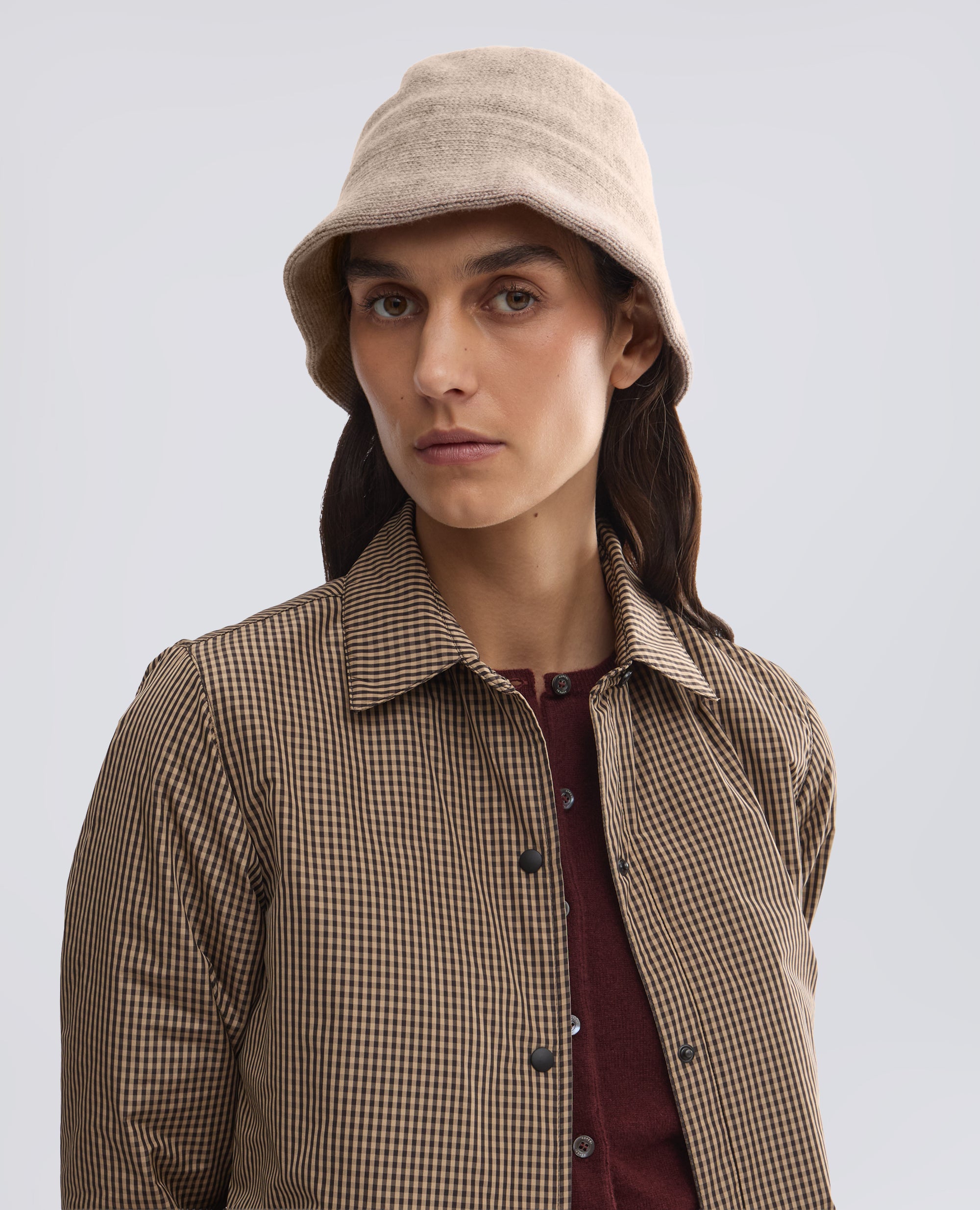 BOB EN LAINE ET CACHEMIRE - BEIGE - ASPESI