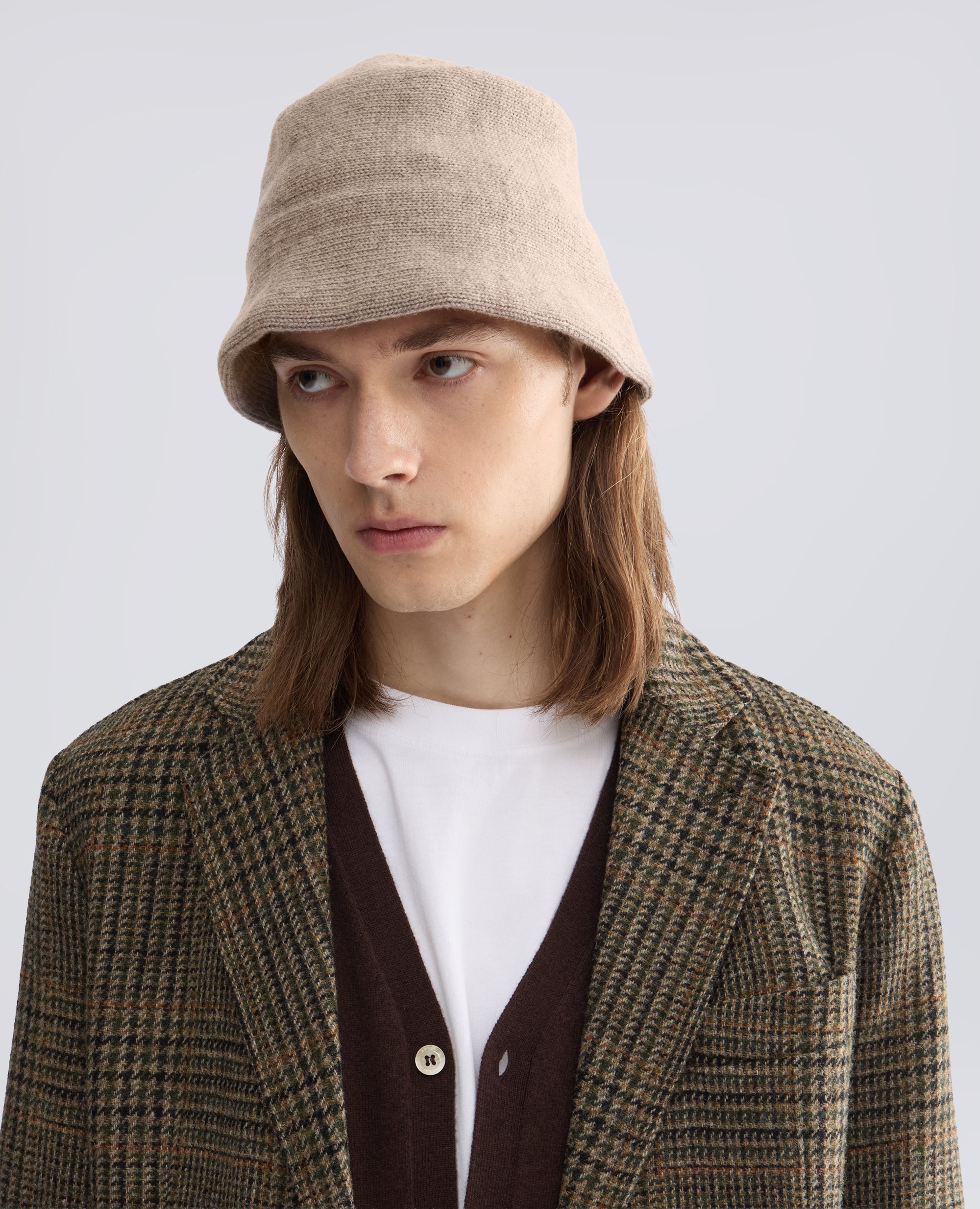 BOB EN LAINE ET CACHEMIRE - BEIGE - ASPESI