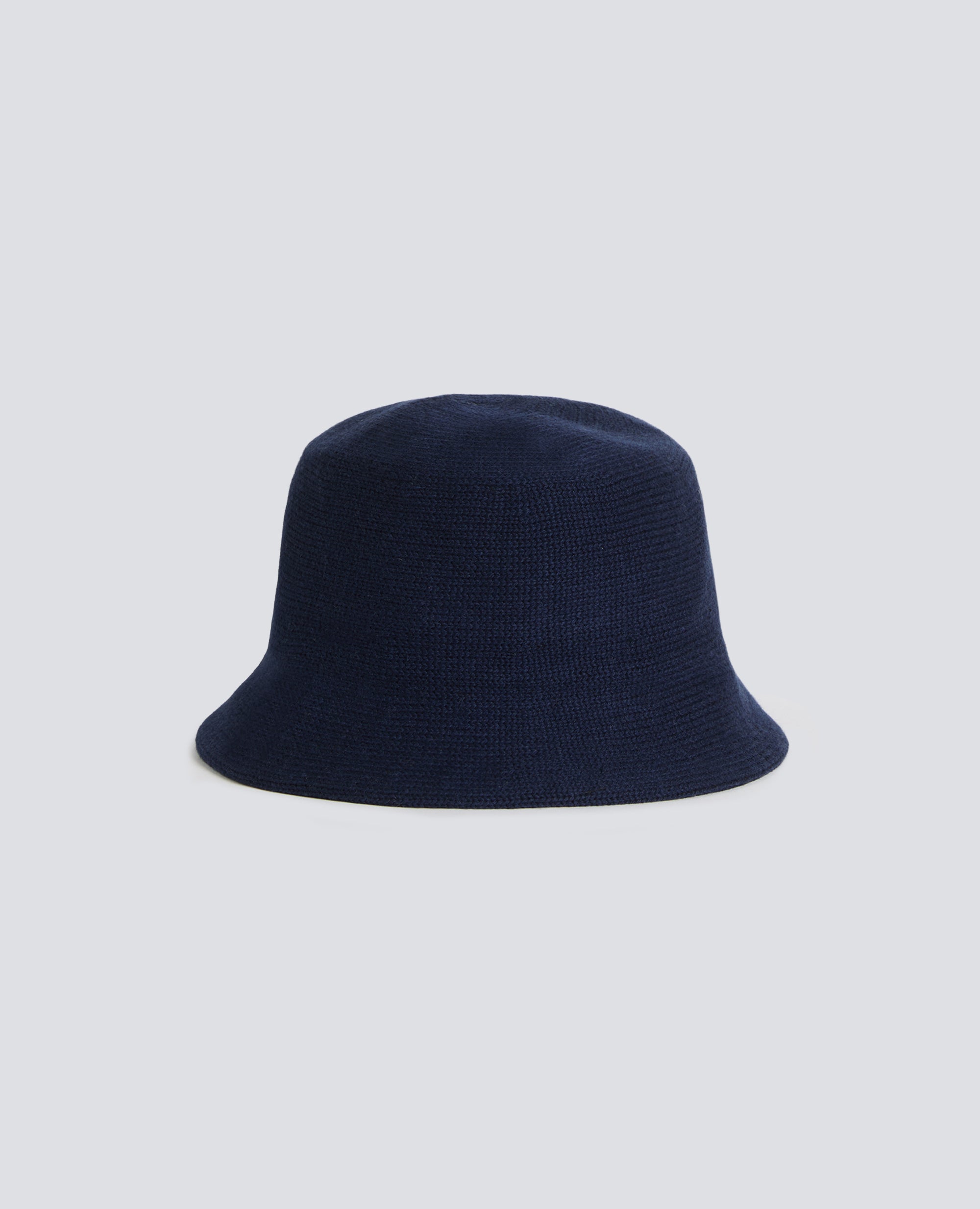 CAPPELLO IN LANA E CASHMERE - BLU - ASPESI