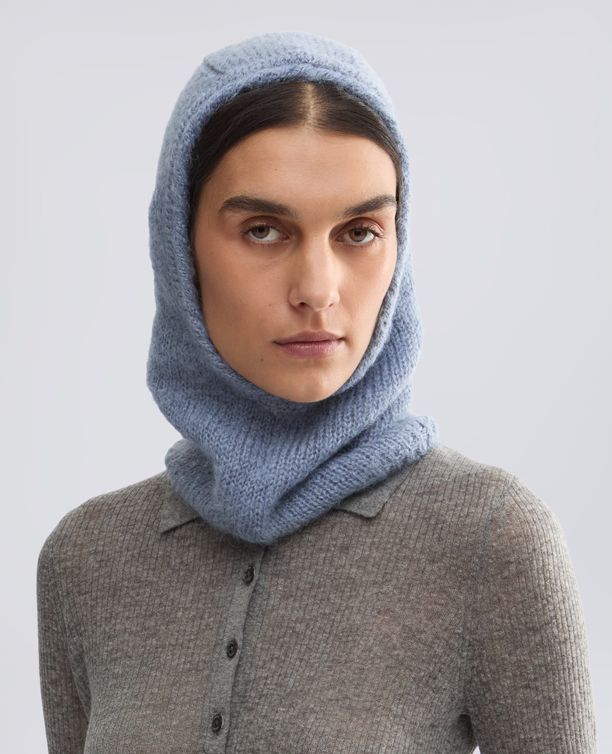 PASAMONTANAS DE MOHAIR Y LANA - AZUL - ASPESI