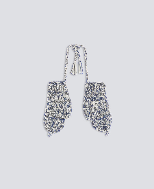 MOUFLES FAITES MAIN EN LAINE VIERGE ET MOHAIR - MULTICOLEUR - ASPESI
