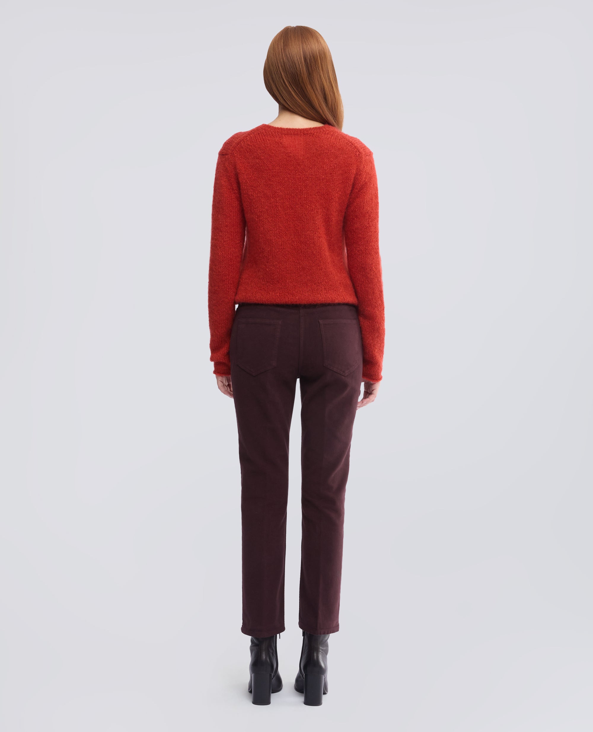 PANTALONE IN FUSTAGNO STRETCH - ROSSO - ASPESI