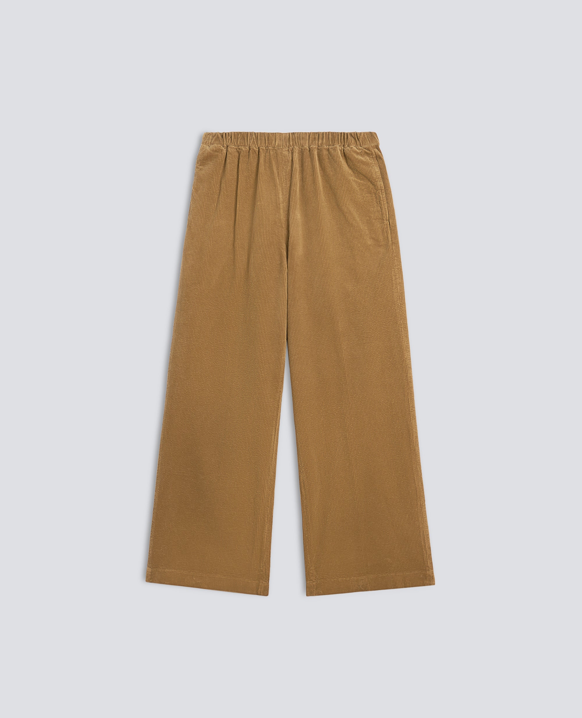 PANTALONE IN VELLUTO A COSTE CON ELASTICO - BEIGE - ASPESI