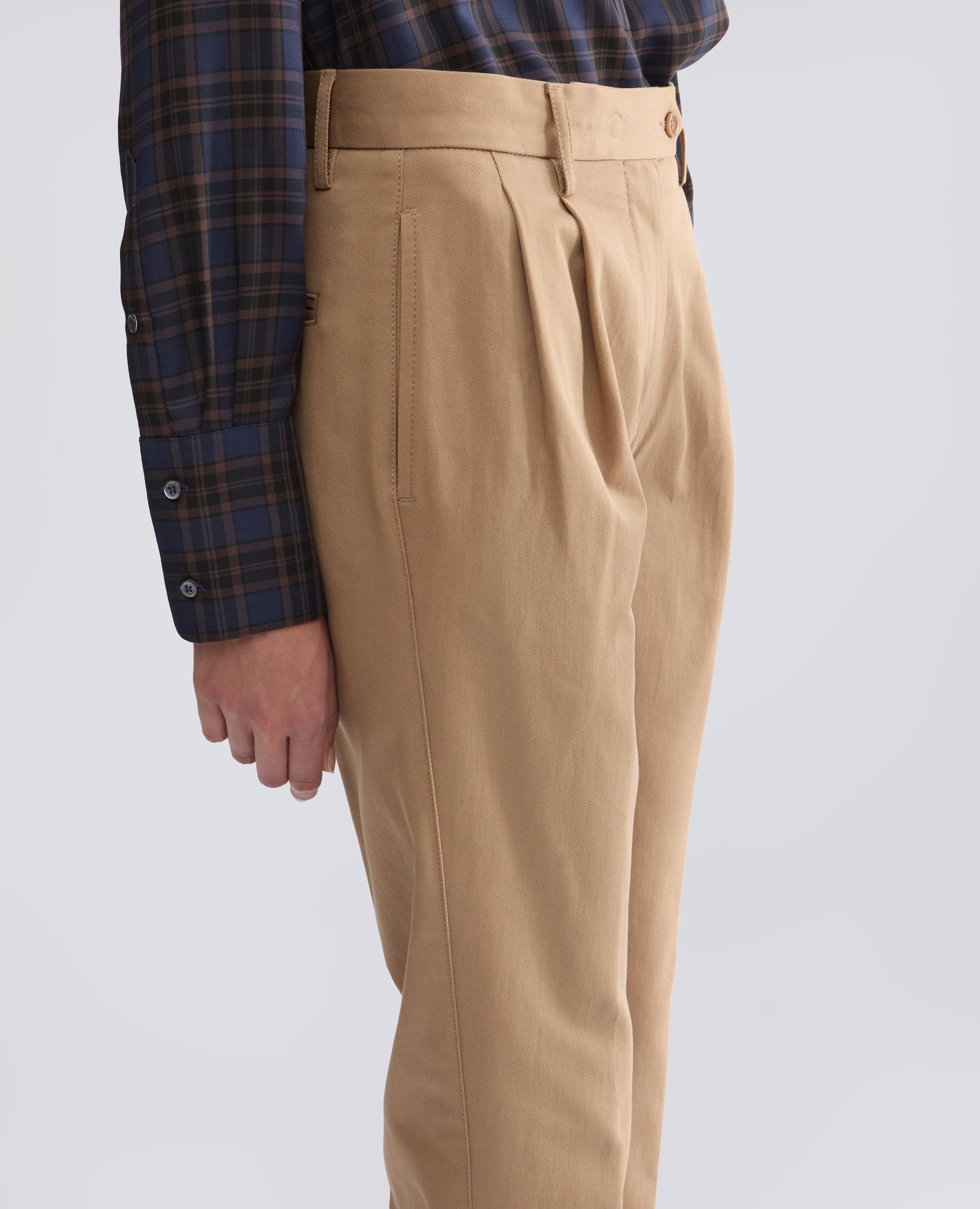 PANTALONE IN GABARDINE DI COTONE - BEIGE - ASPESI