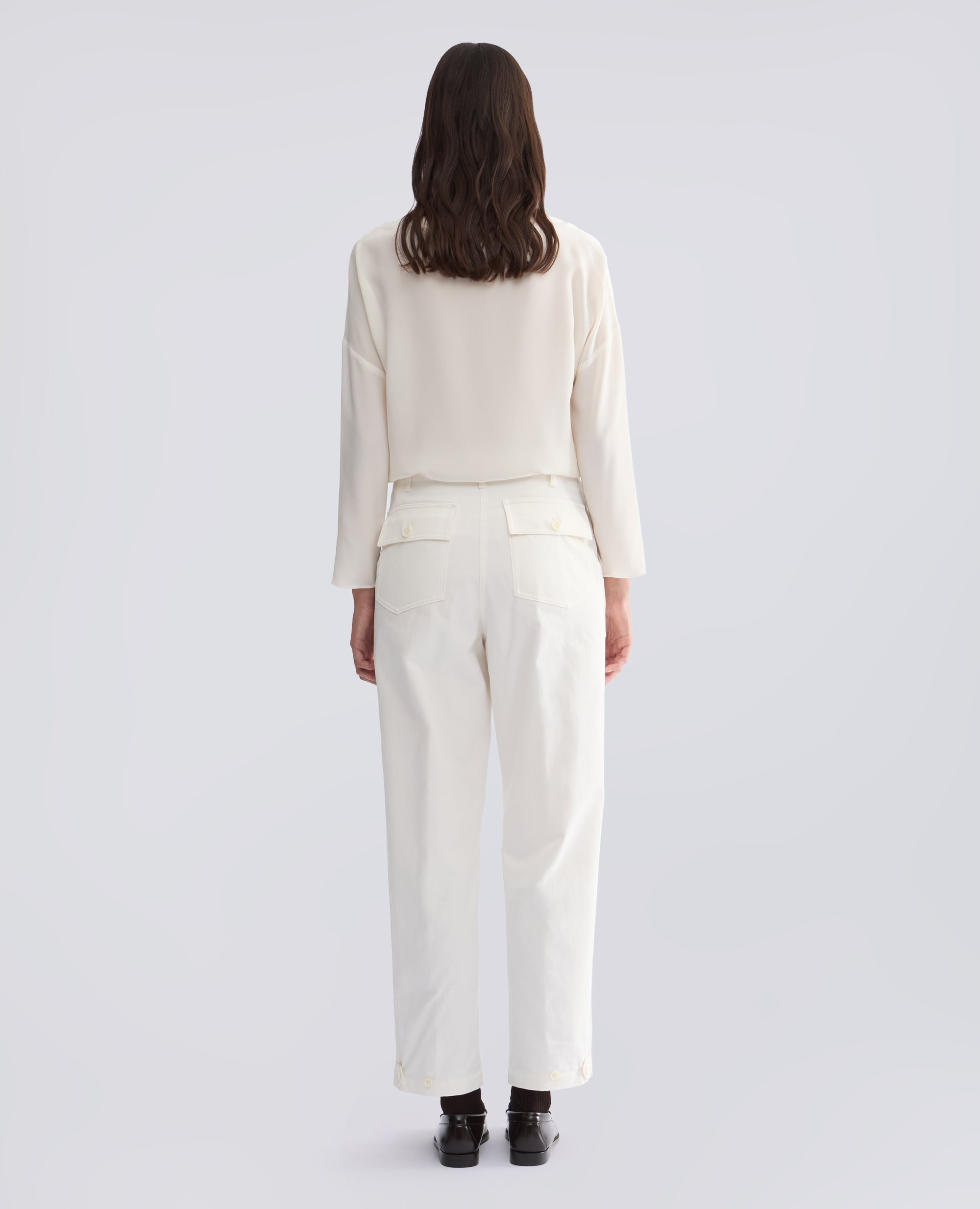 PANTALONE IN GABARDINE DI COTONE - NATURALE - ASPESI