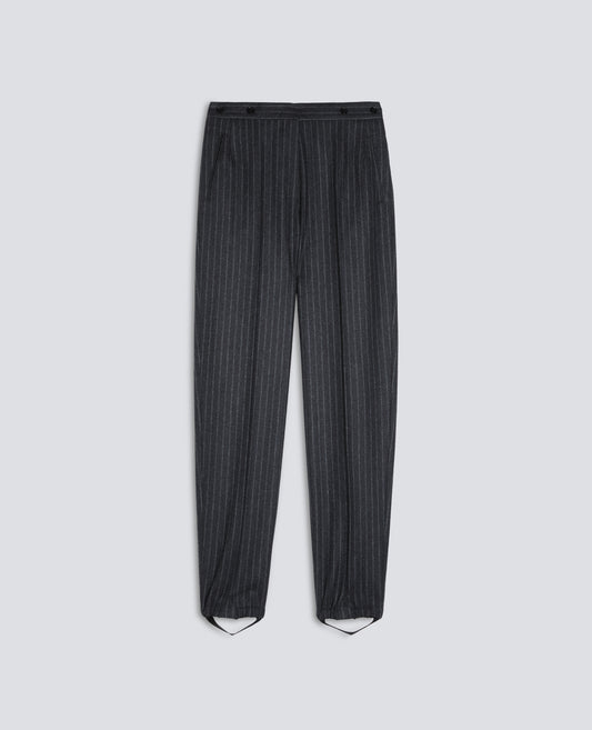 PANTALON EN FRANELA DE LANA VIRGEN - GRIGIO - ASPESI