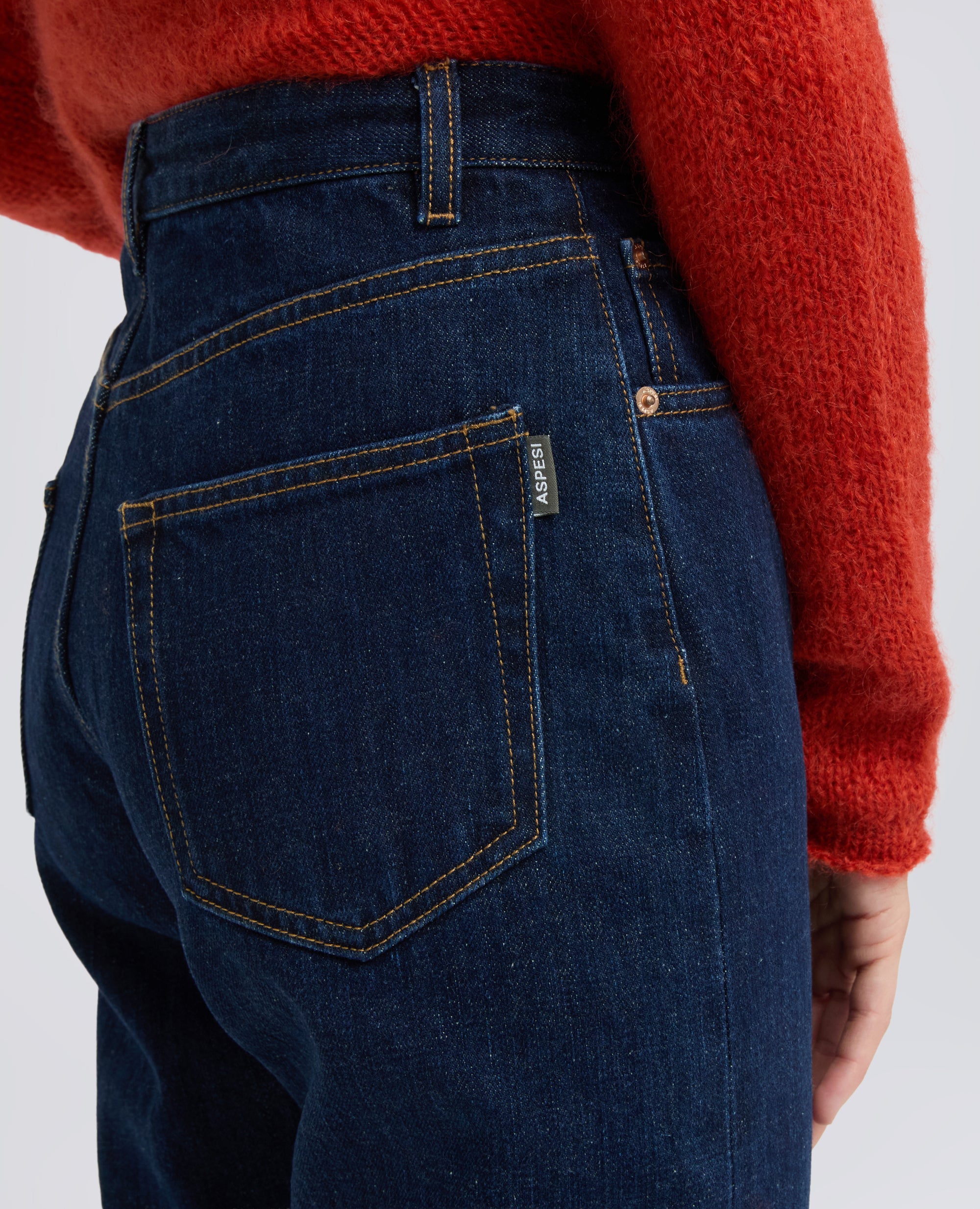 HOSE AUS BAUMWOLL-DENIM - BLU - ASPESI