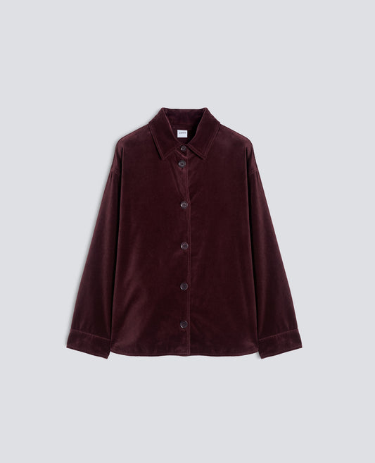CHAQUETA CAMISERA DE TERCIOPELO - ROSSO - ASPESI