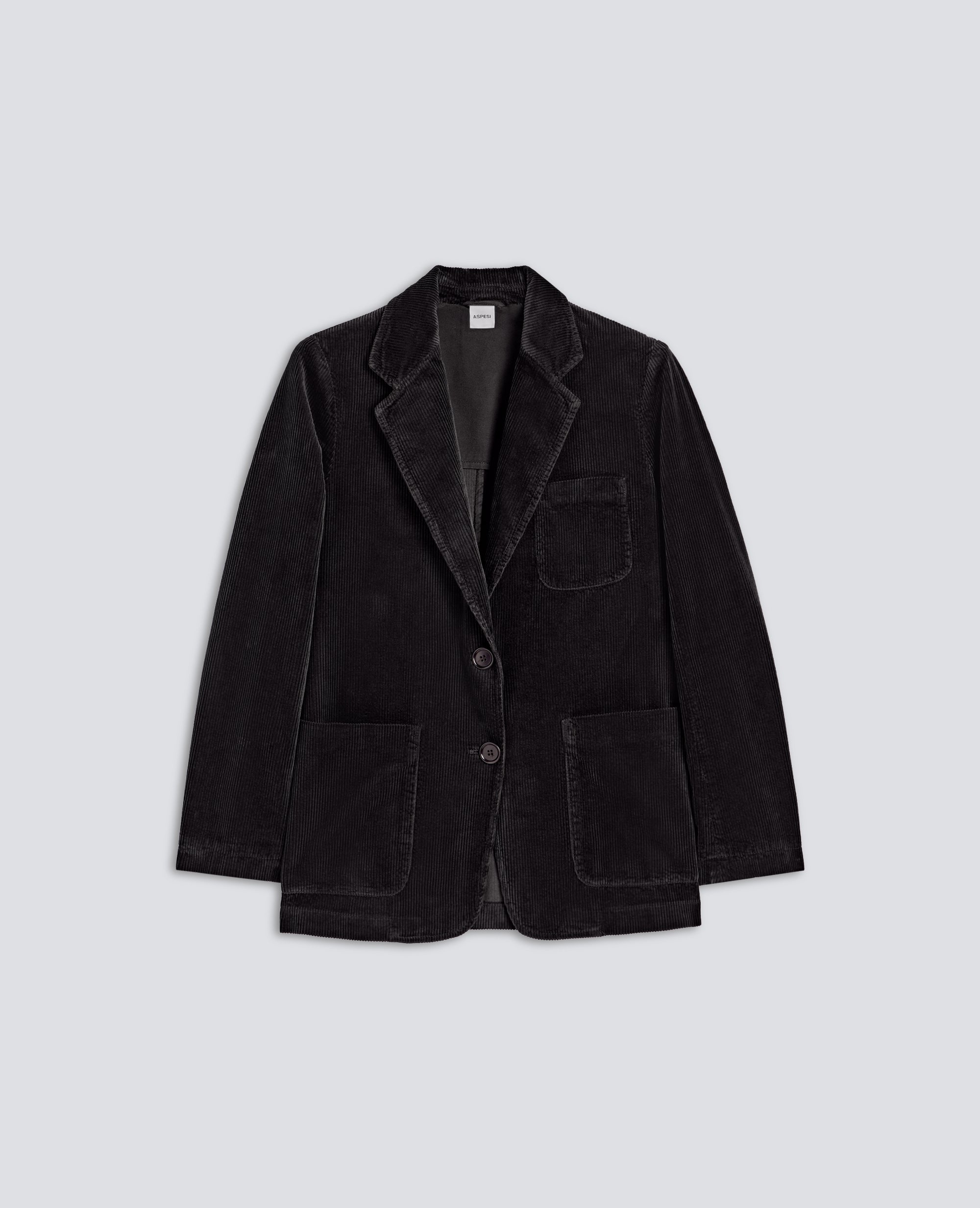 JACKE AUS CORDSAMT - BRAUN - ASPESI