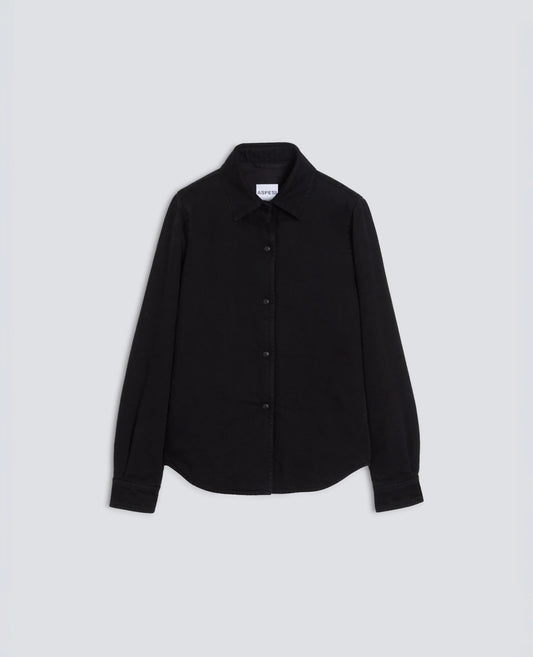 SOBRECAMISA -GLUE- EN DENIM DE ALGODON - NEGRO - ASPESI