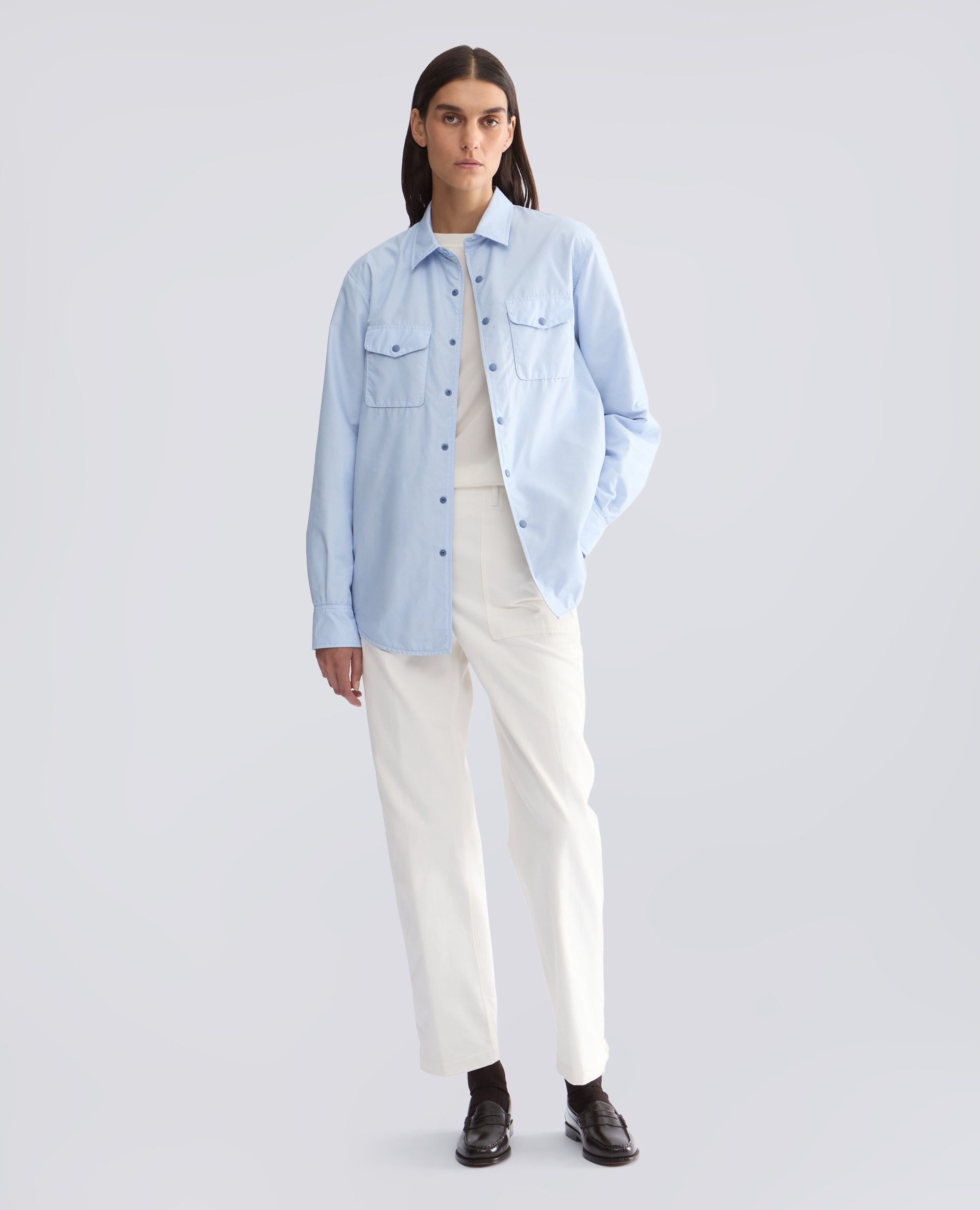 TOP IN CREPE DE CHINE DI SETA UNITO - NATURALE - ASPESI