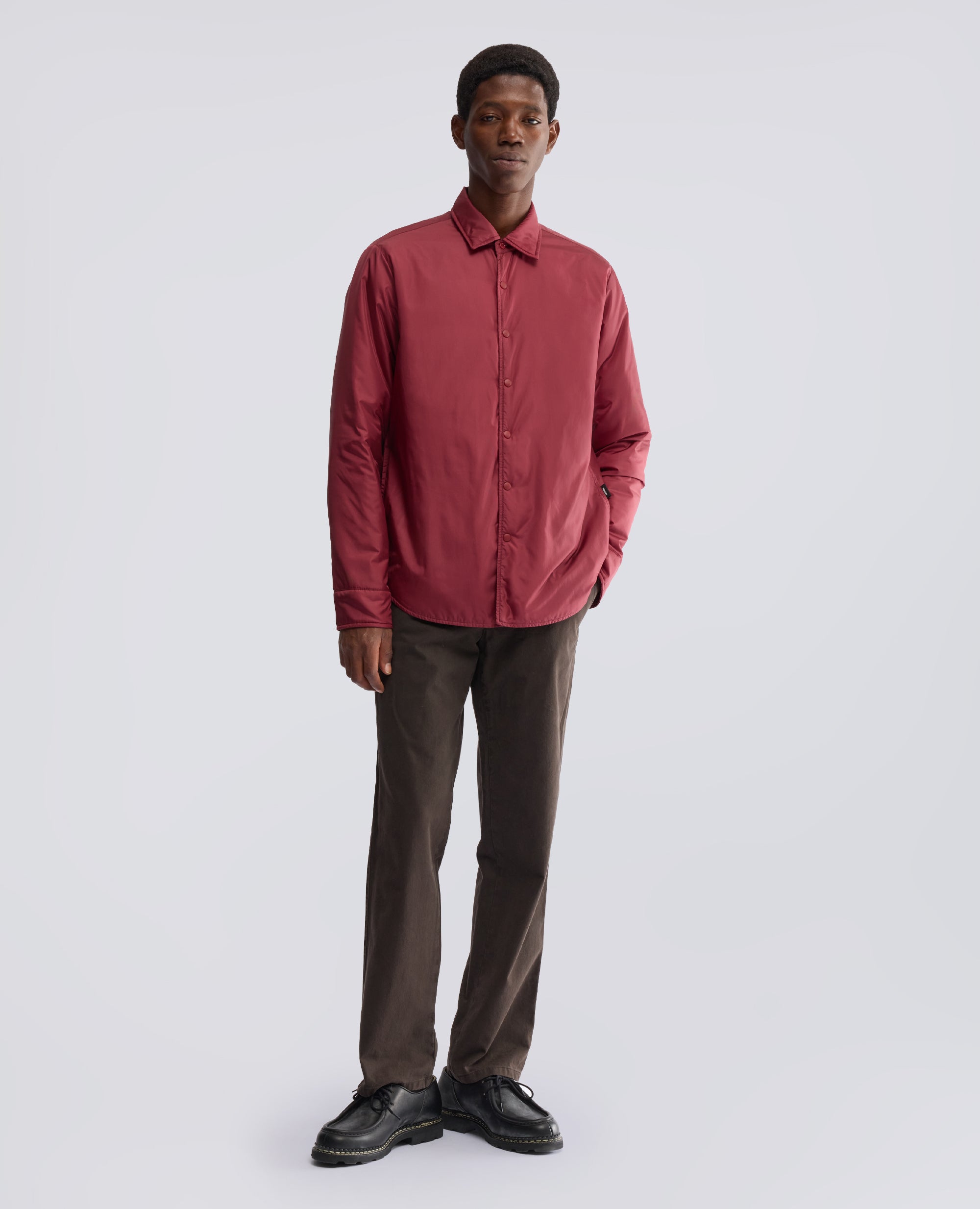 WATTIERTES HEMD AUS NYLON - ROT - ASPESI