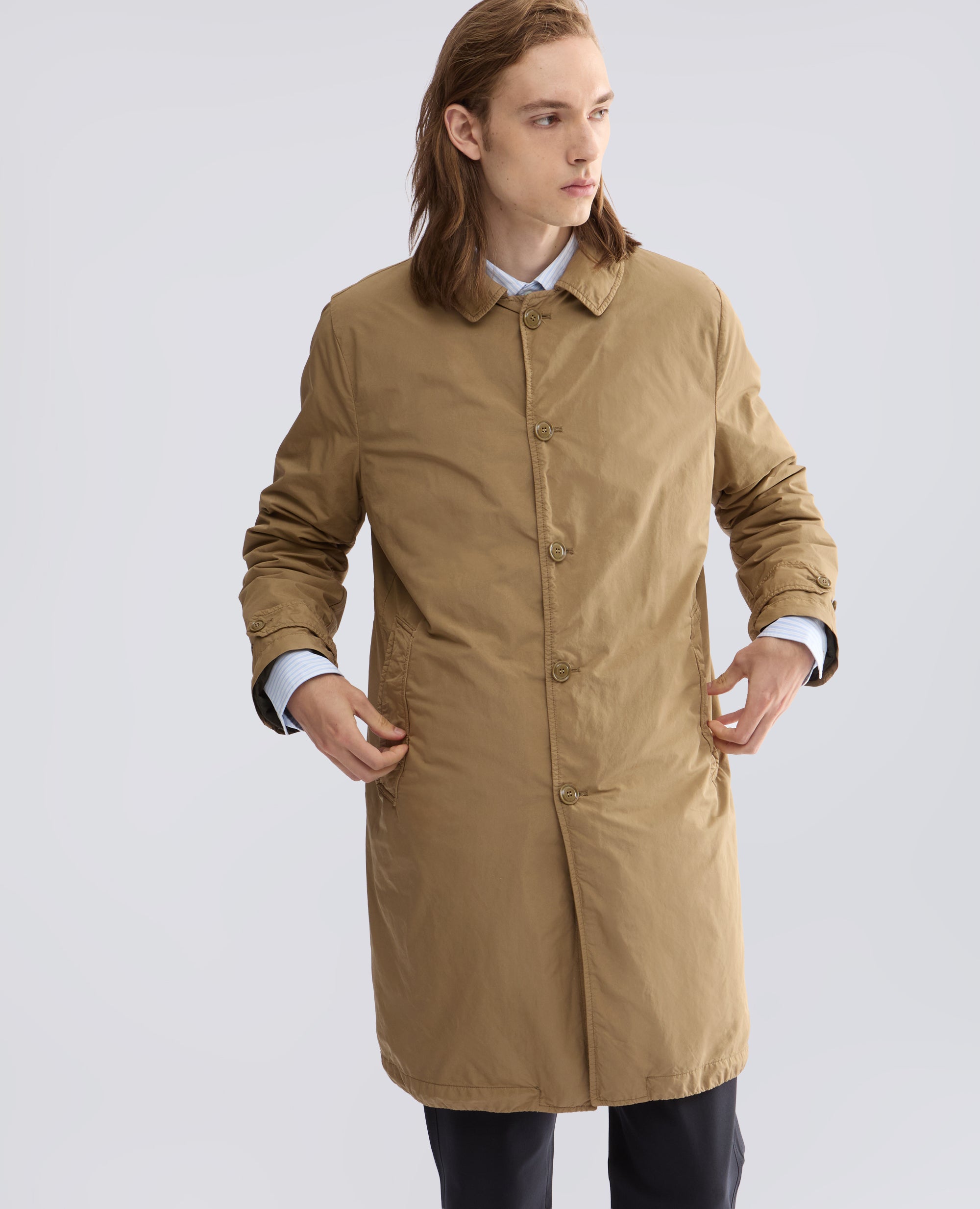 IMPERMEABILE VODKA II IN MISTO NYLON CON OVATTA THERMORE® - BEIGE - ASPESI