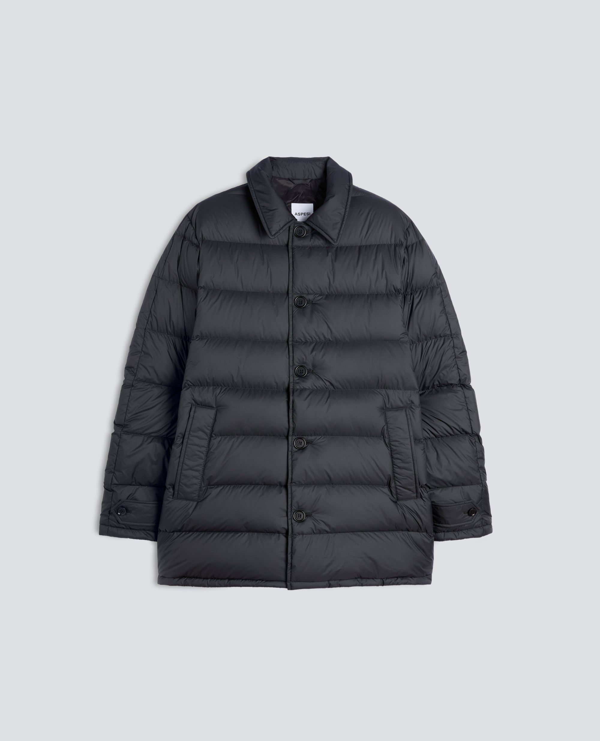 CAPPOTTO IN MICROFIBRA CON IMBOTTITURA - NERO - ASPESI
