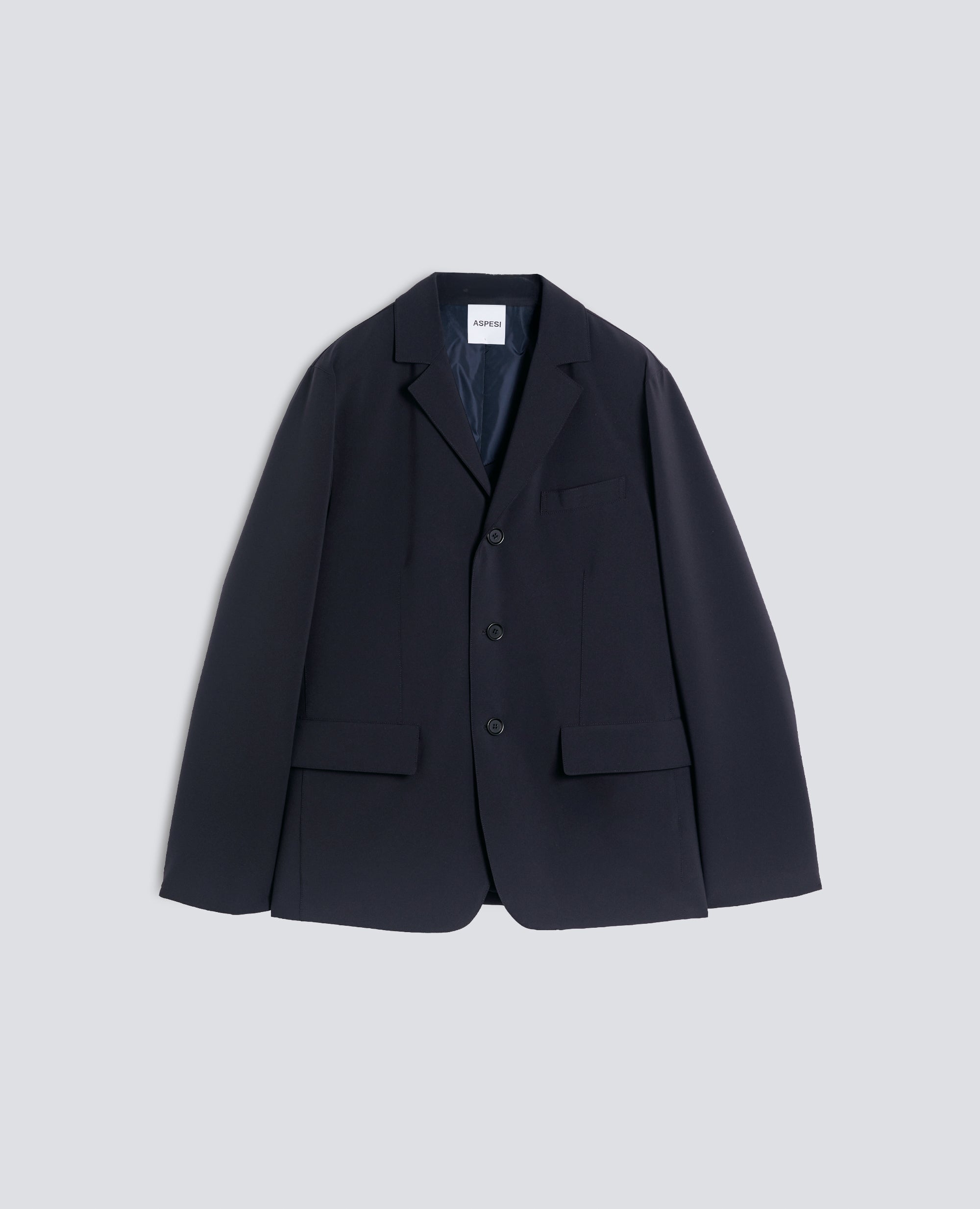 GIACCA IN TWILL DI POLIESTERE - BLU - ASPESI
