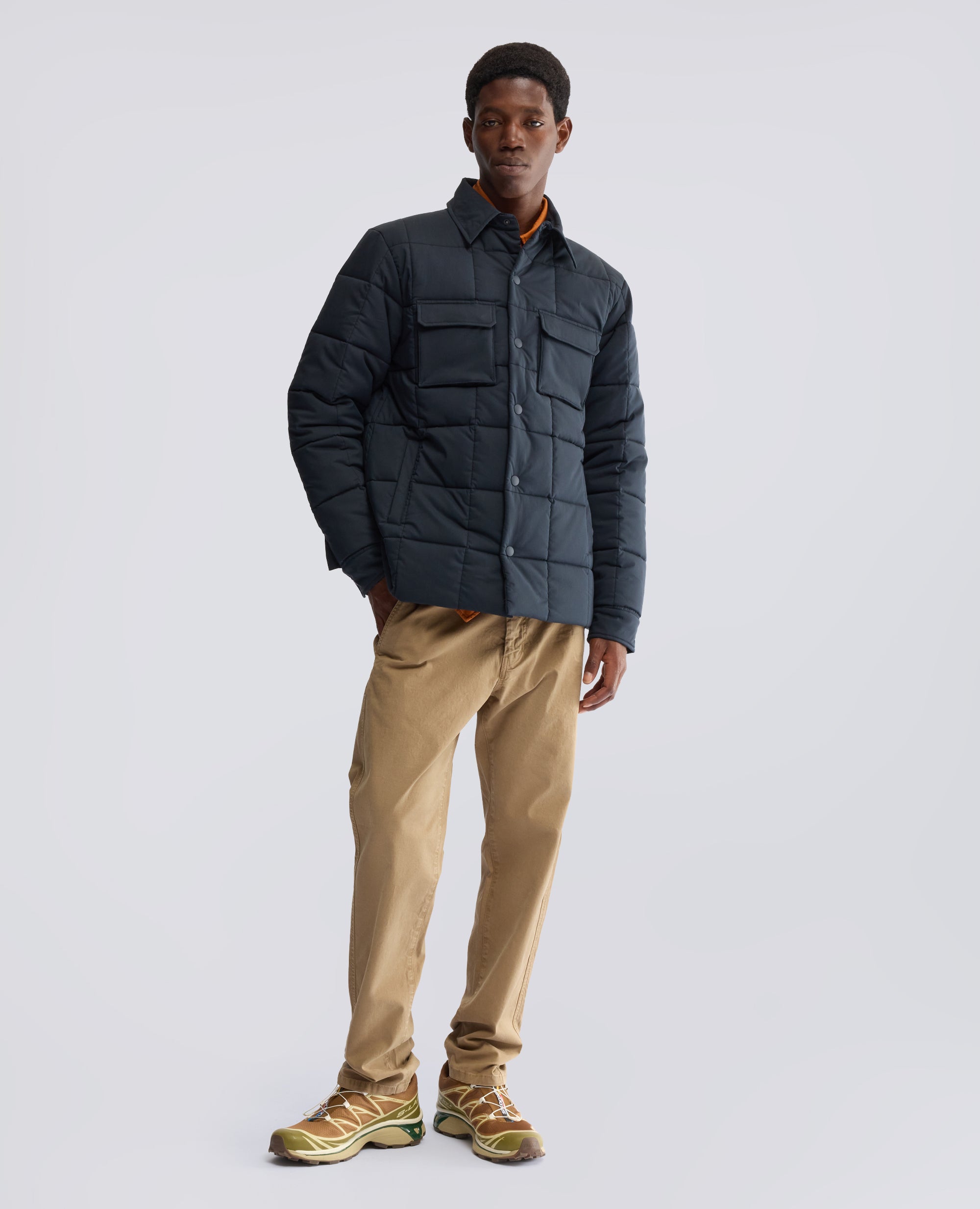HEMD AUS COMFORT-STRETCH-BAUMWOLL-NYLON-POPELINE - BLAU - ASPESI
