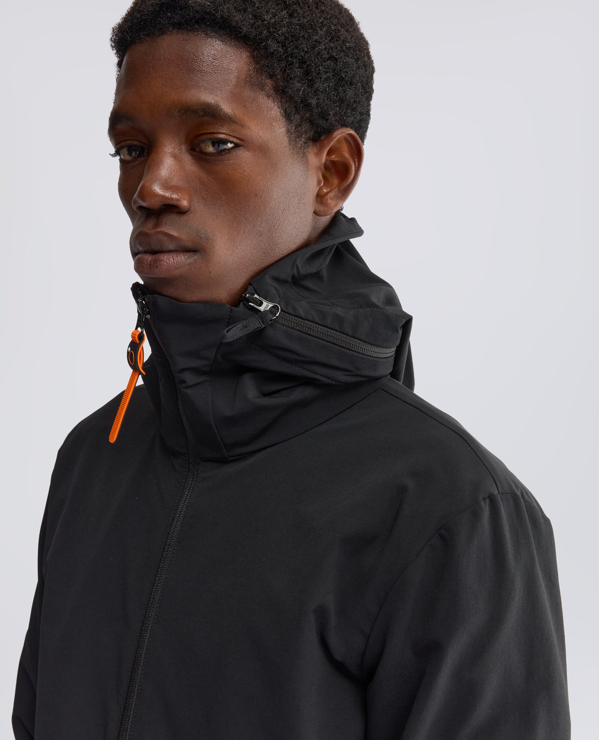 UNGEFUTTERTES BLOUSON AUS COMFORT-NYLON - SCHWARZ - ASPESI