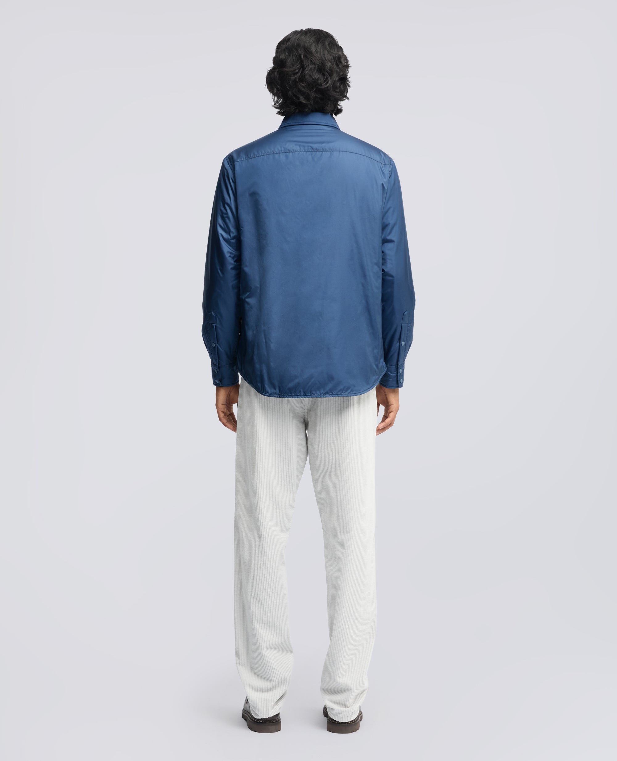 CAMICIA 13PIU IN NYLON CON OVATTA THERMORE® - BLU - ASPESI