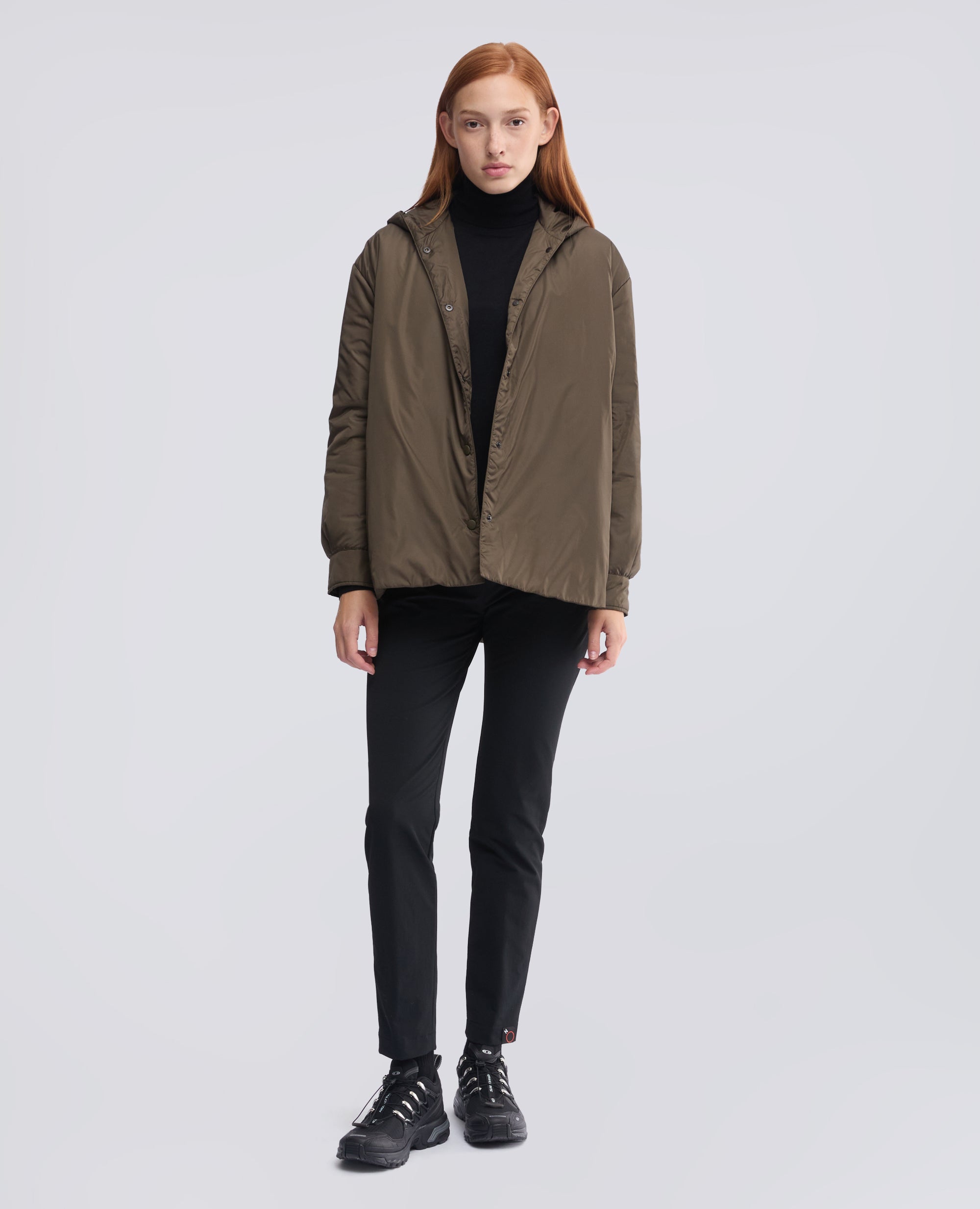 GIUBBOTTO IN NYLON IMBOTTITO CON OVATTA THERMORE - VERDE - ASPESI