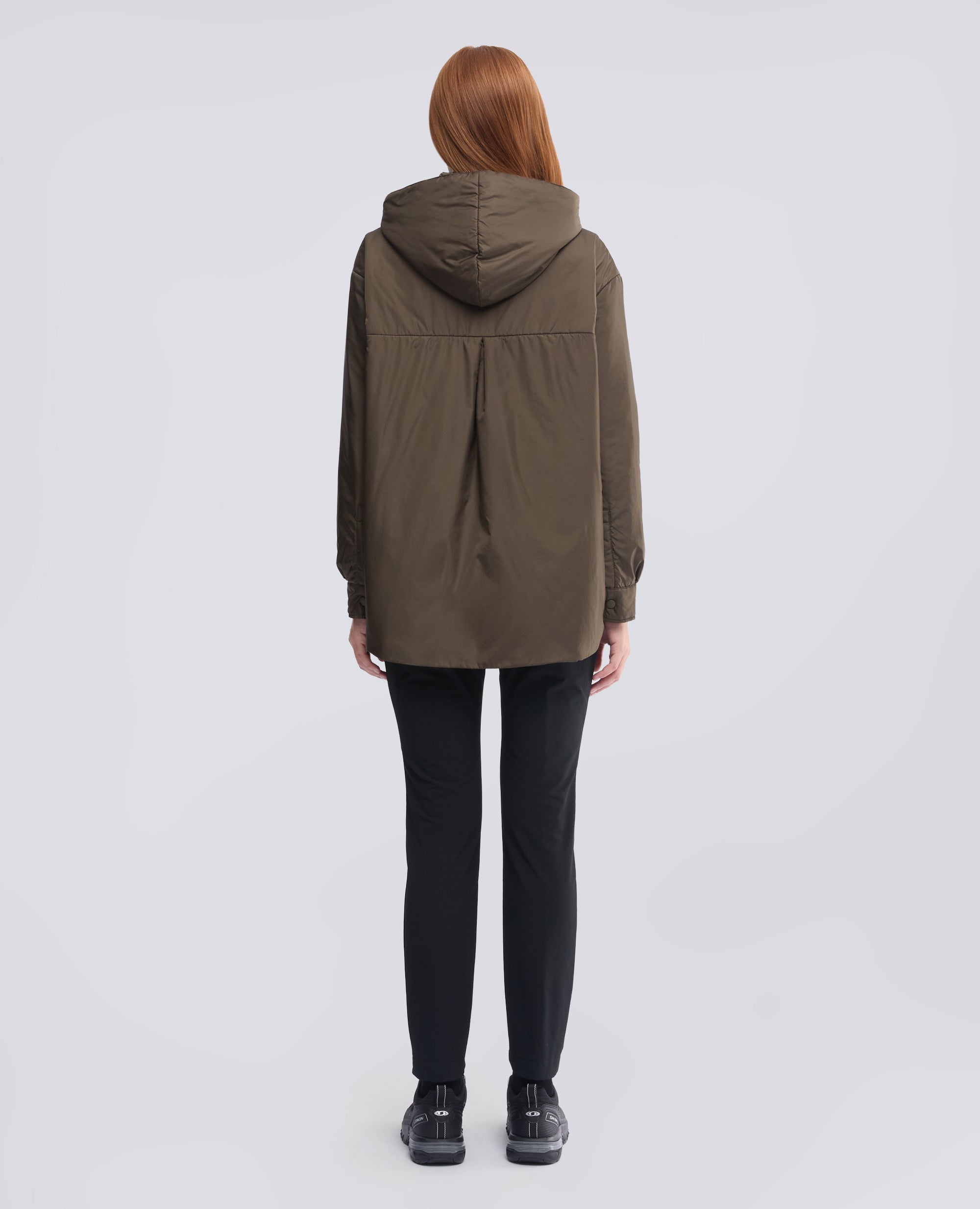 GIUBBOTTO IN NYLON IMBOTTITO CON OVATTA THERMORE - VERDE - ASPESI