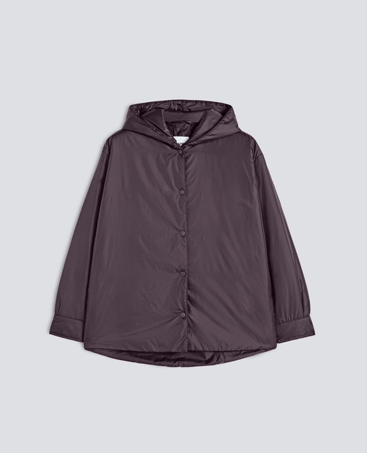 GIUBBOTTO IN NYLON IMBOTTITO CON OVATTA THERMORE - MARRONE - ASPESI